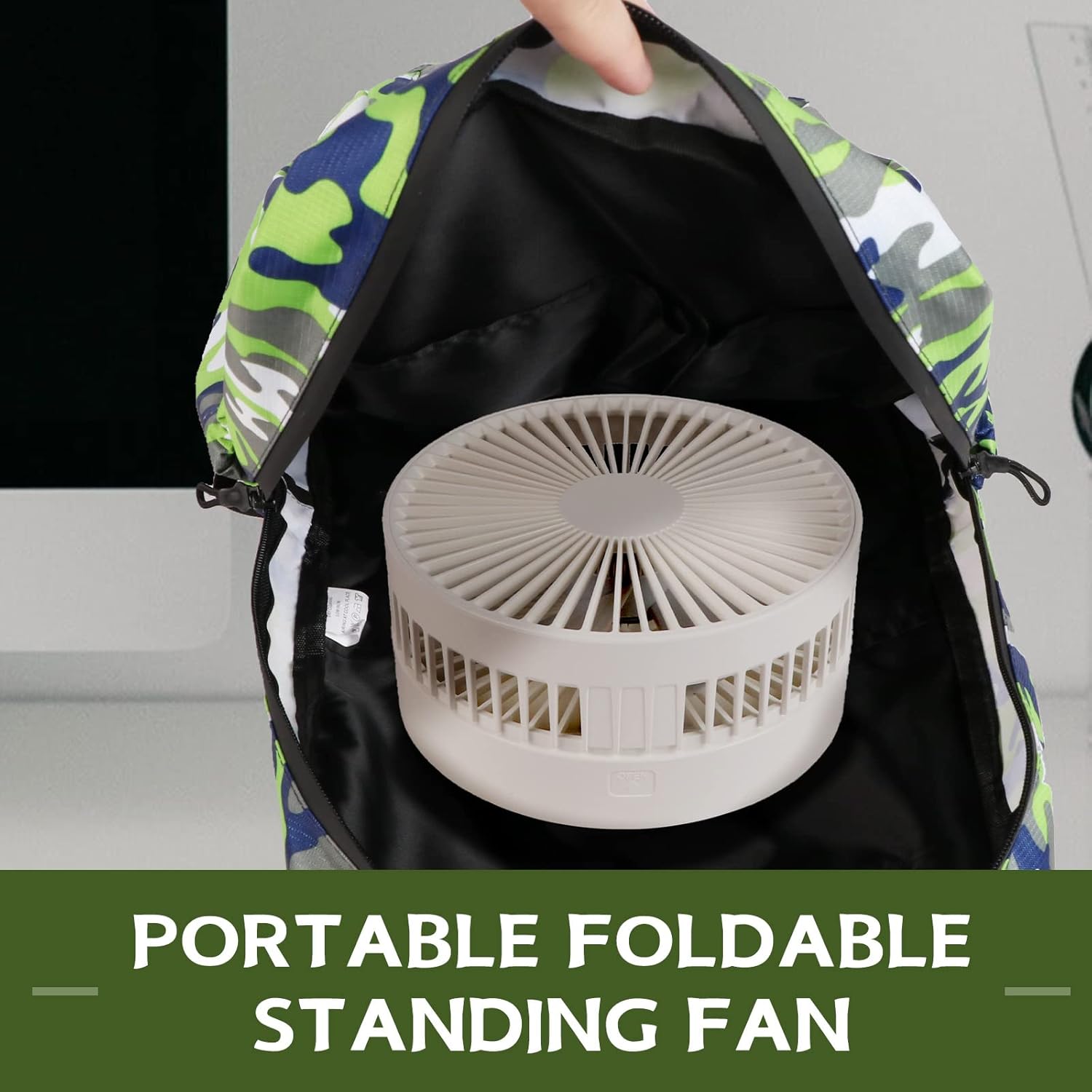 Expandable Folding Standing Fan