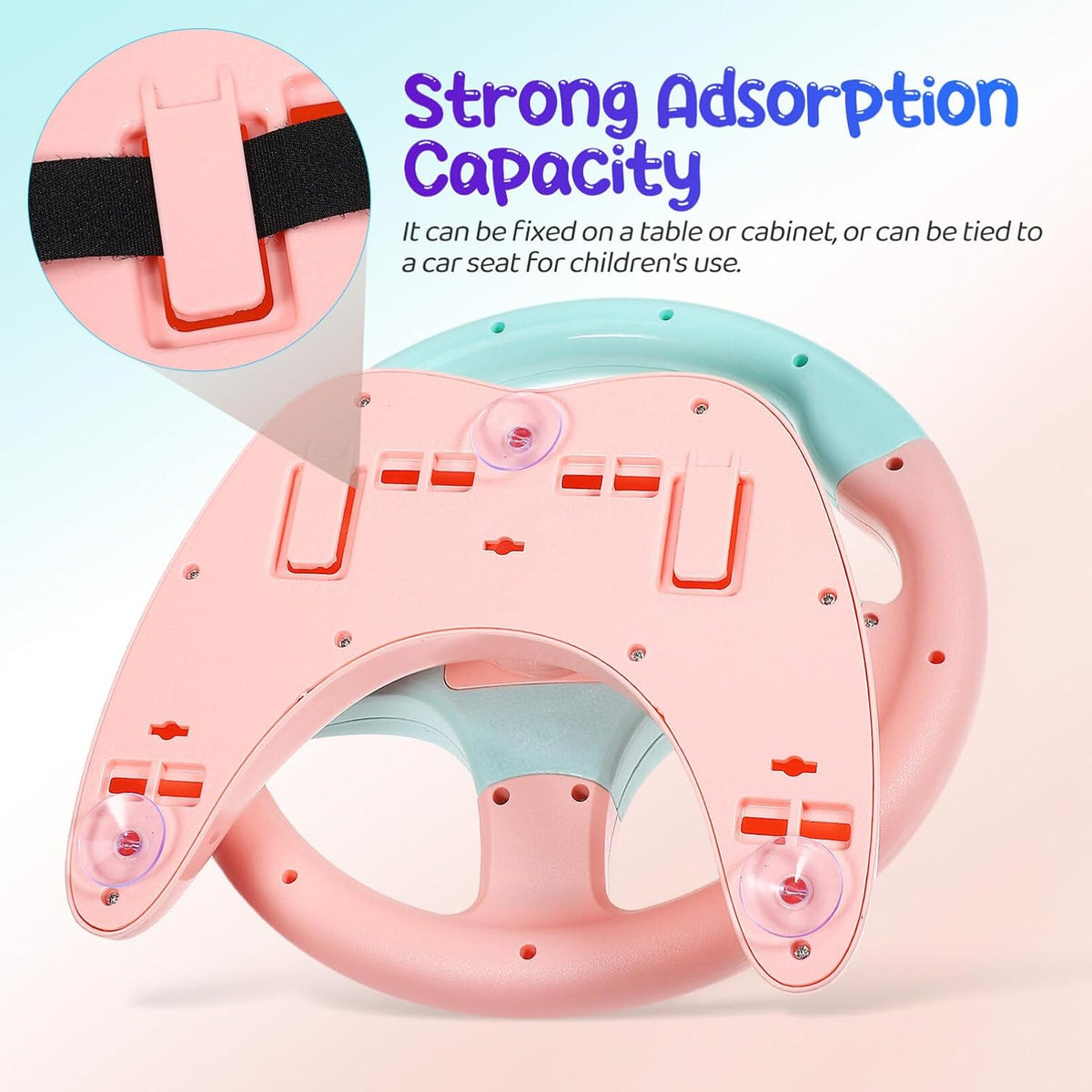 Kids Steering Wheel Toy with Lights