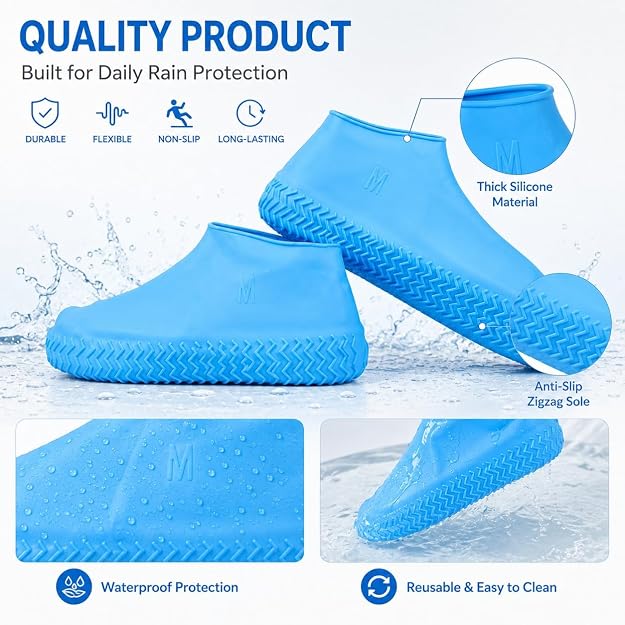 Reusable Waterproof Silicone Shoe Covers