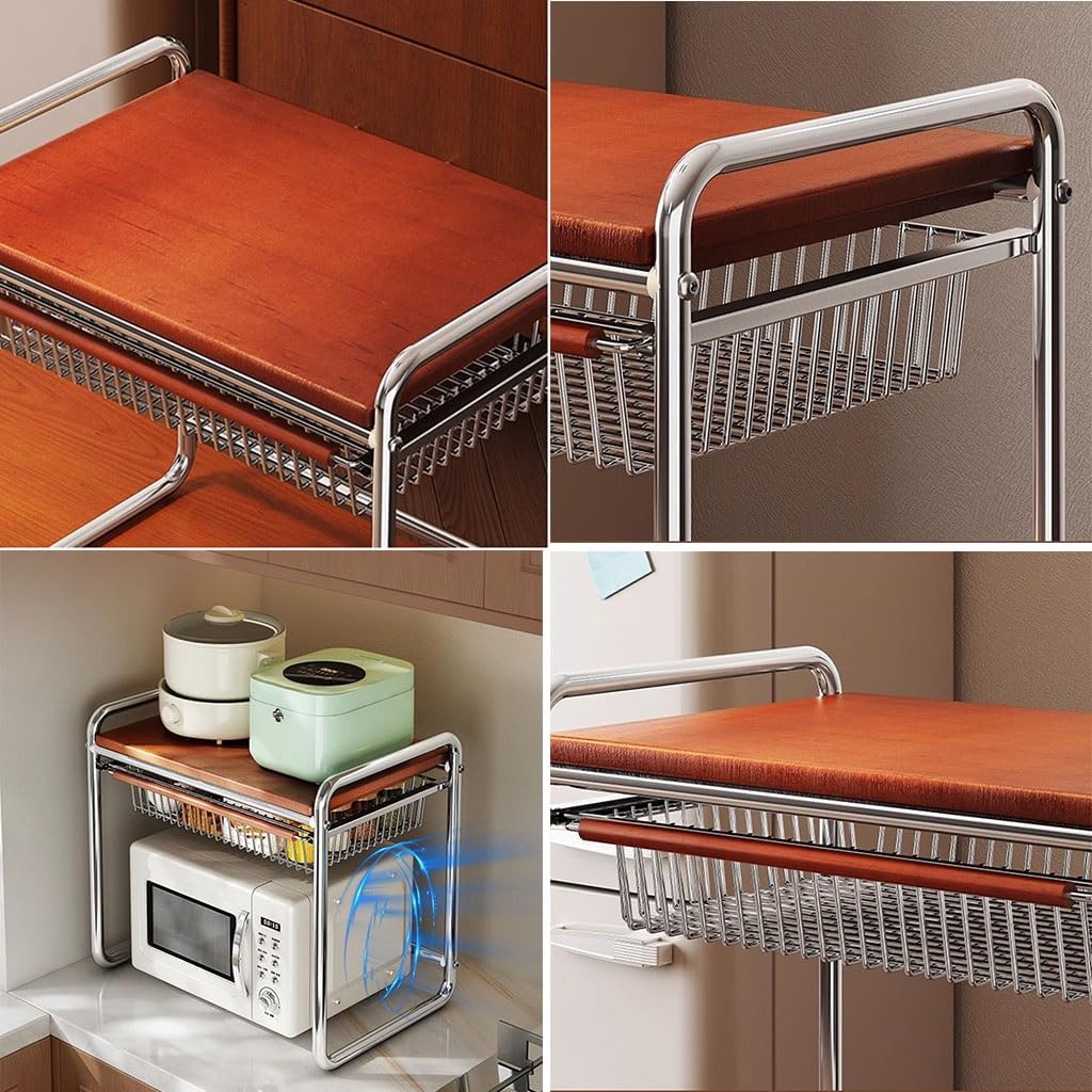 2-Tier Microwave Shelf Stand