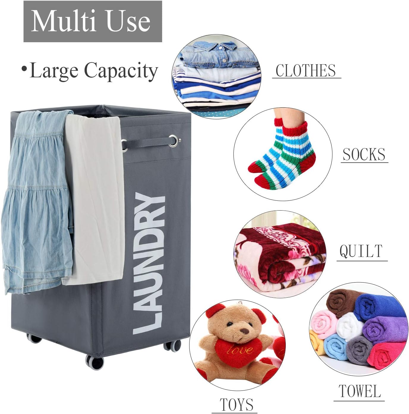 Rolling Laundry Basket