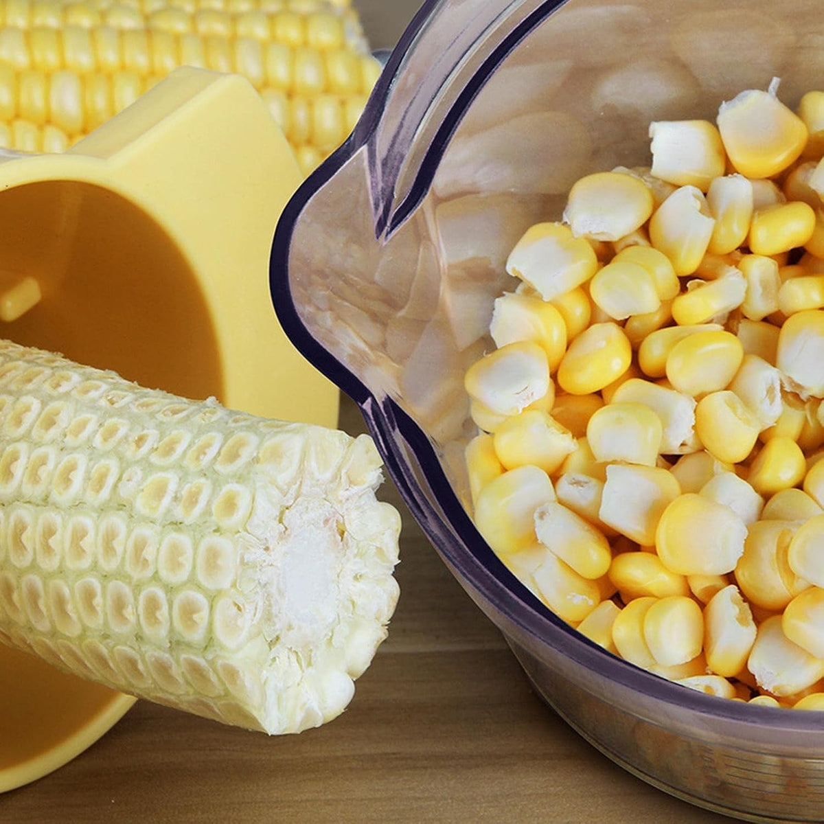 Corn Peeler with Bowl and Grater