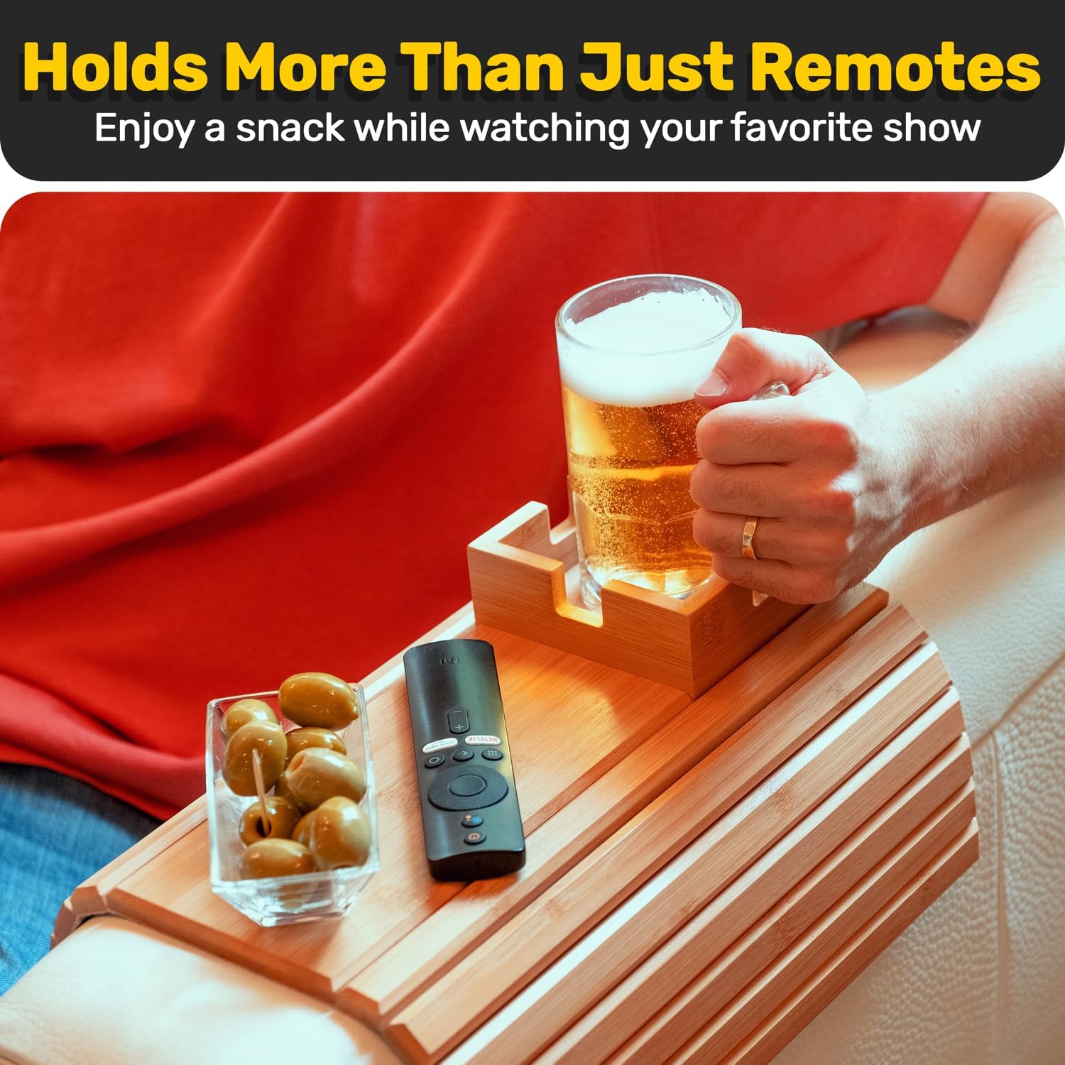 Bamboo Couch Arm Tray