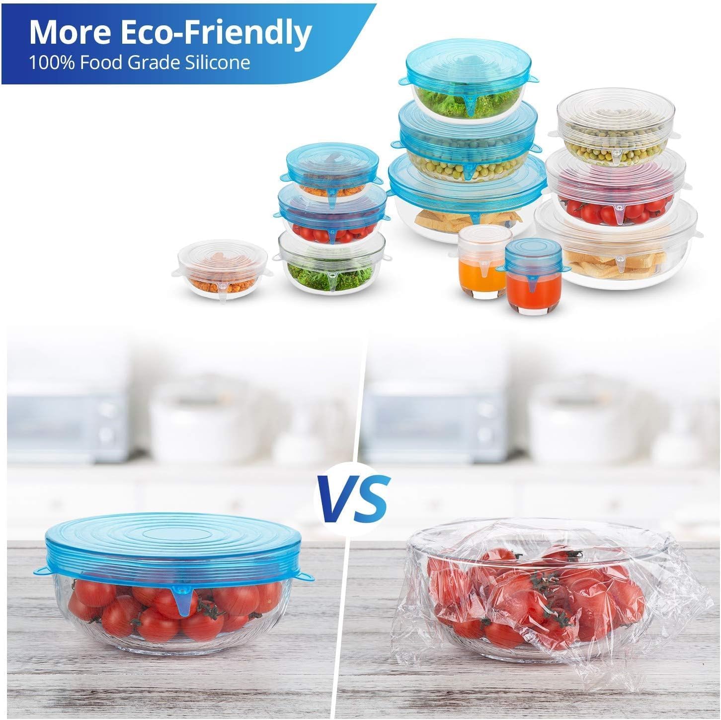 Silicone Stretch Lids (Set of 6)