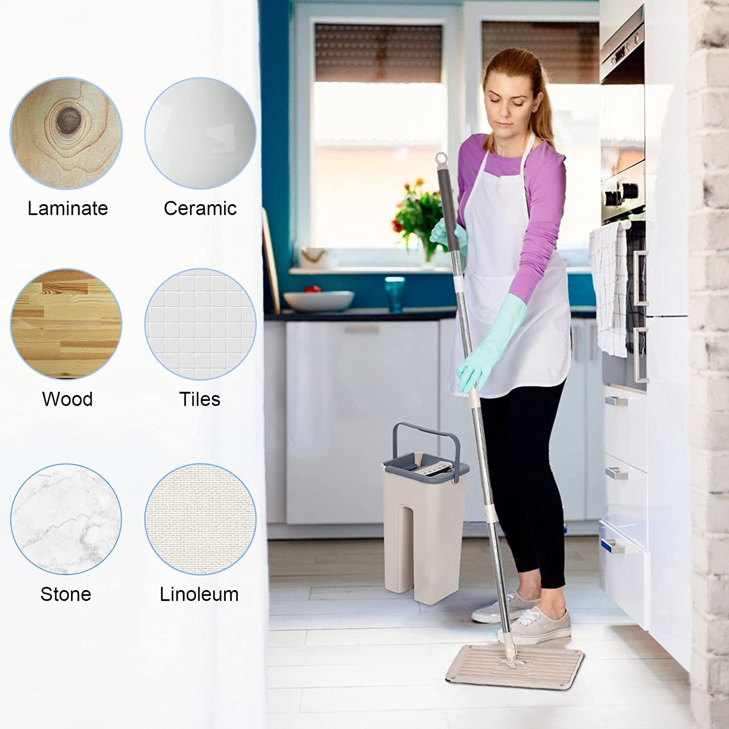 Self Cleaning Microfiber Mop