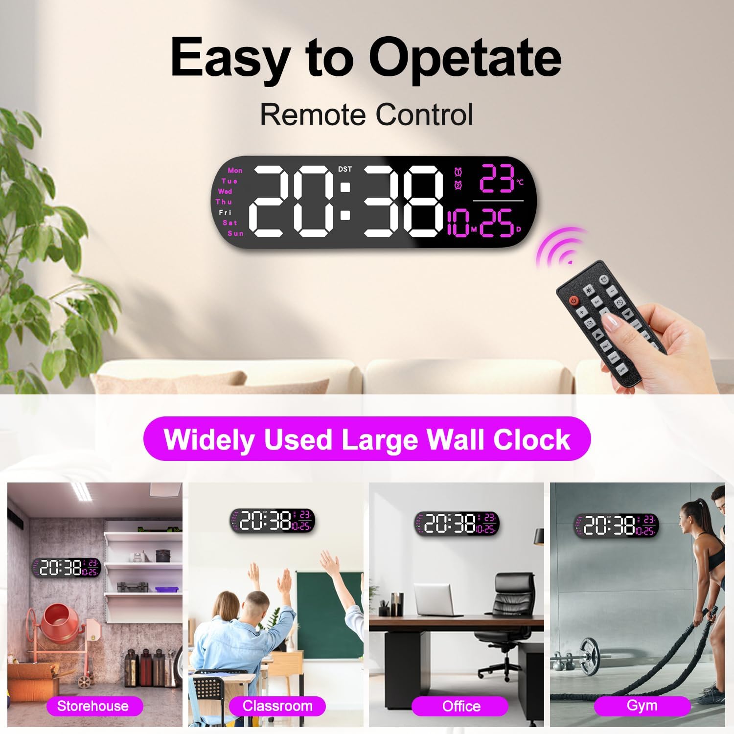 Smart LED Wall Clock