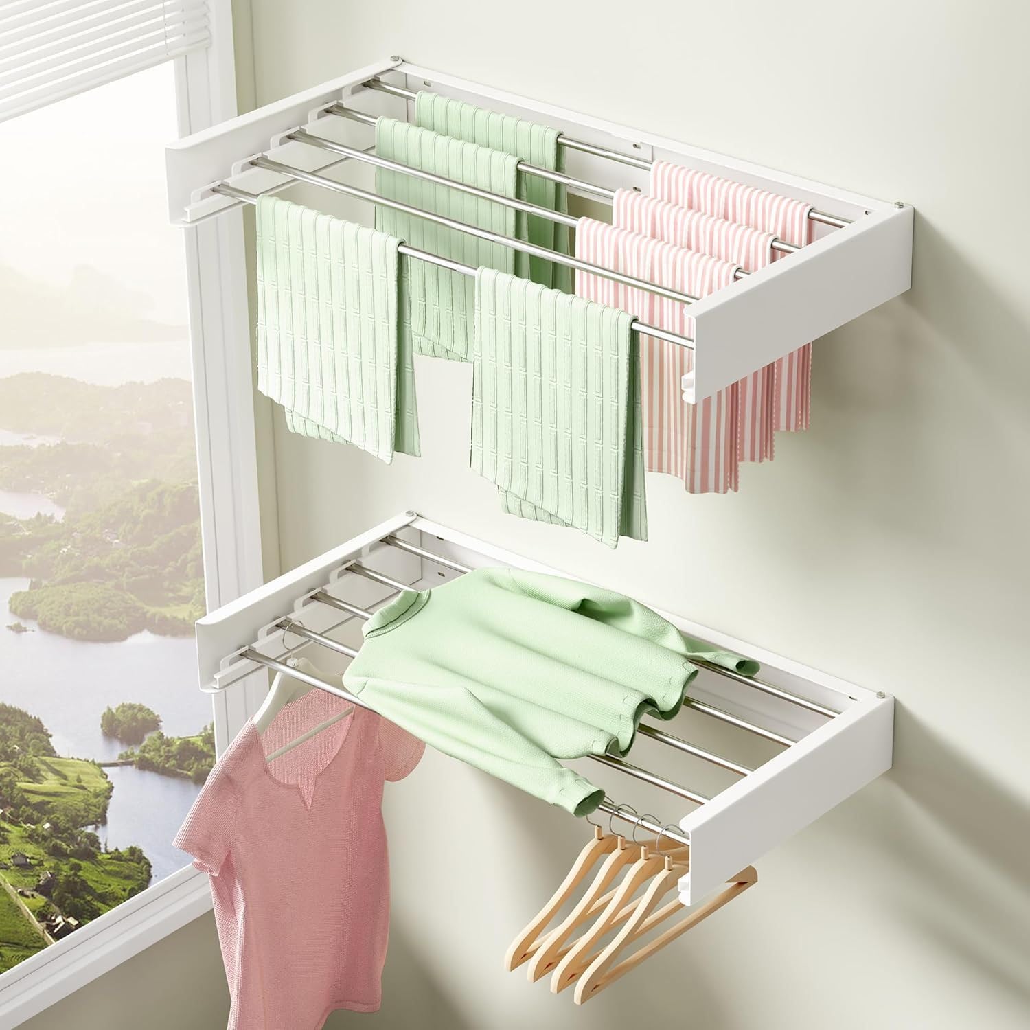 Wall Mounted Foldable Drying Rack