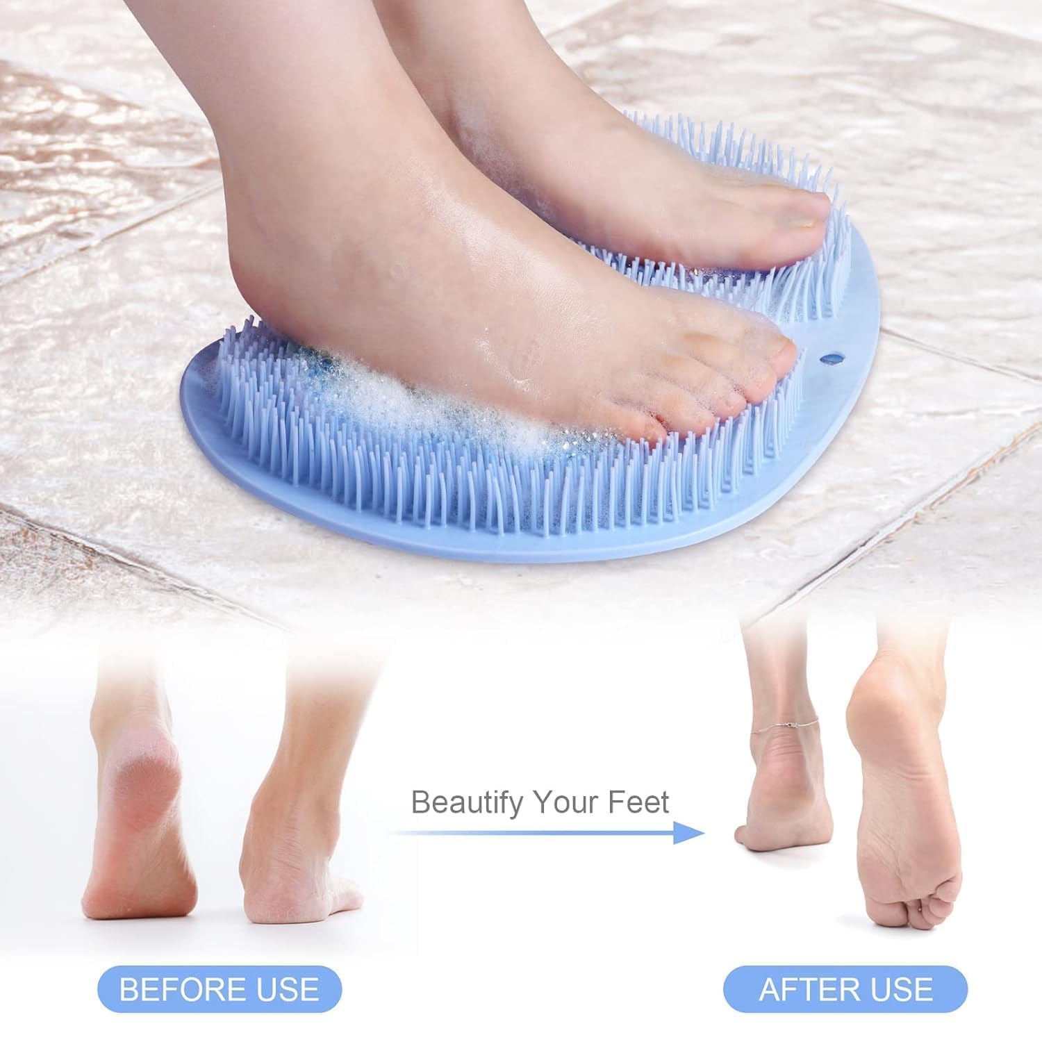 Silicone Shower Foot Scrubber Mat