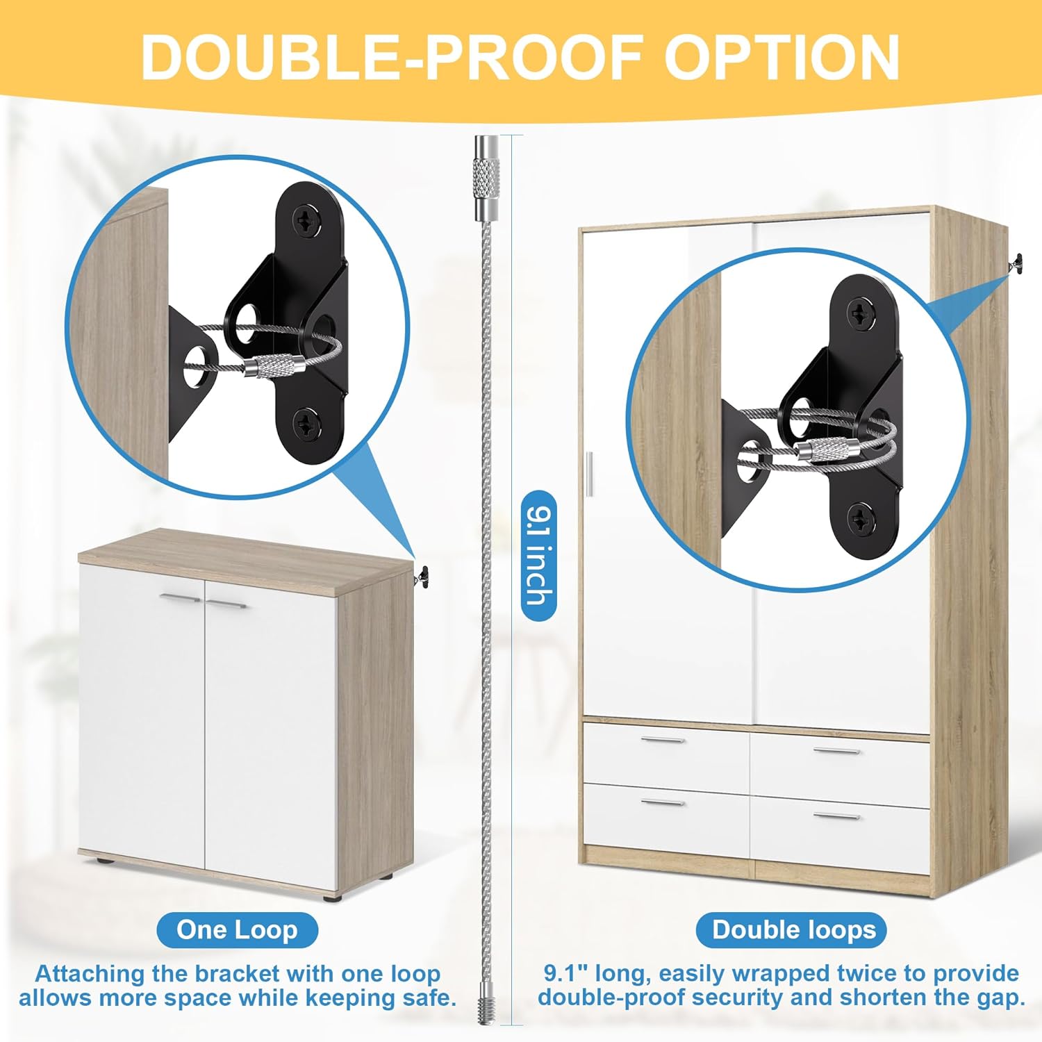 Furniture Anti-Tip Anchor Pack