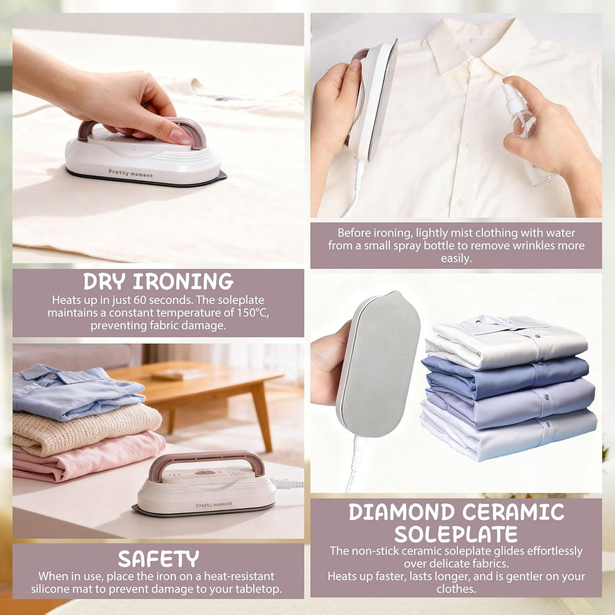 Mini Portable Travel Iron