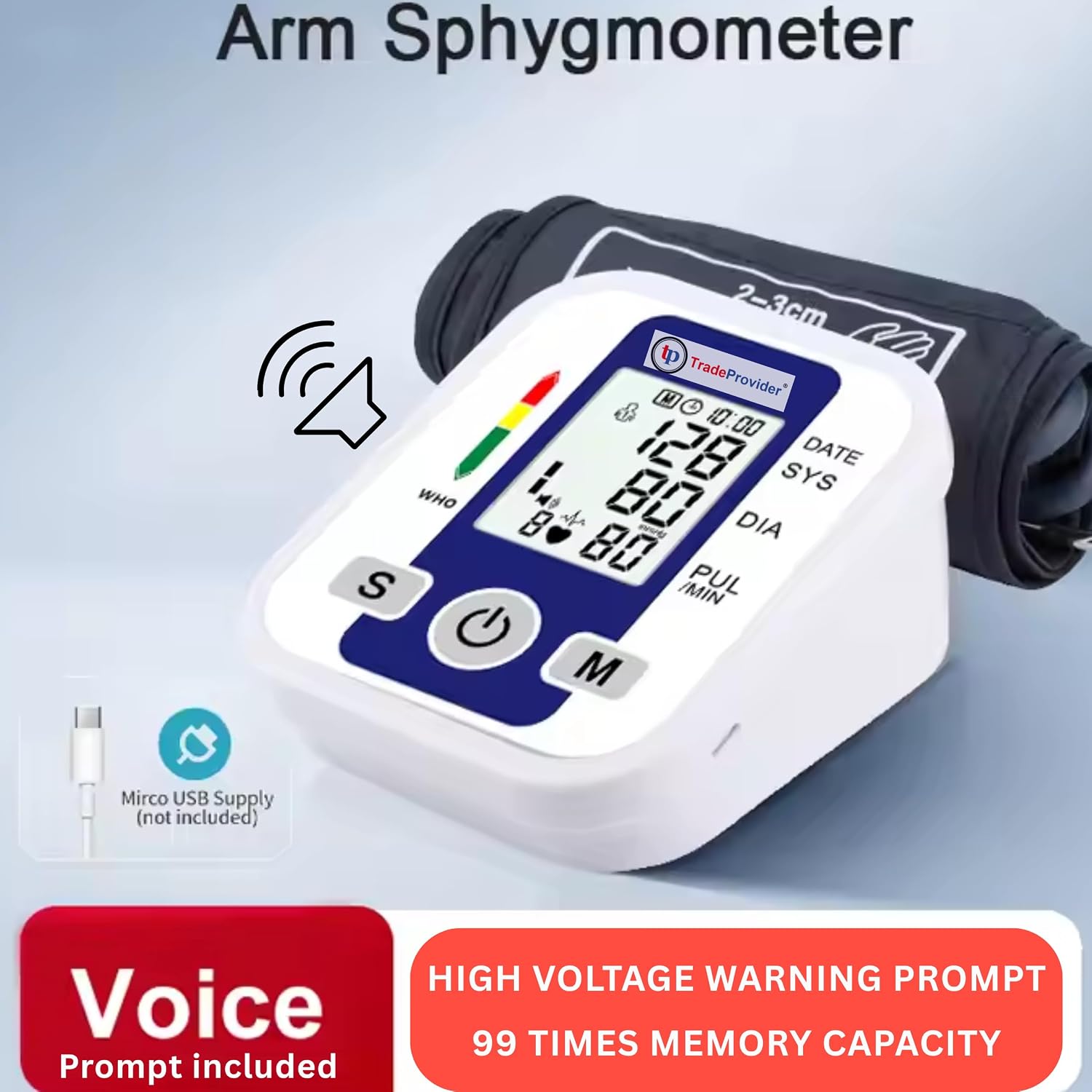 Digital Upper Arm Blood Pressure Monitor