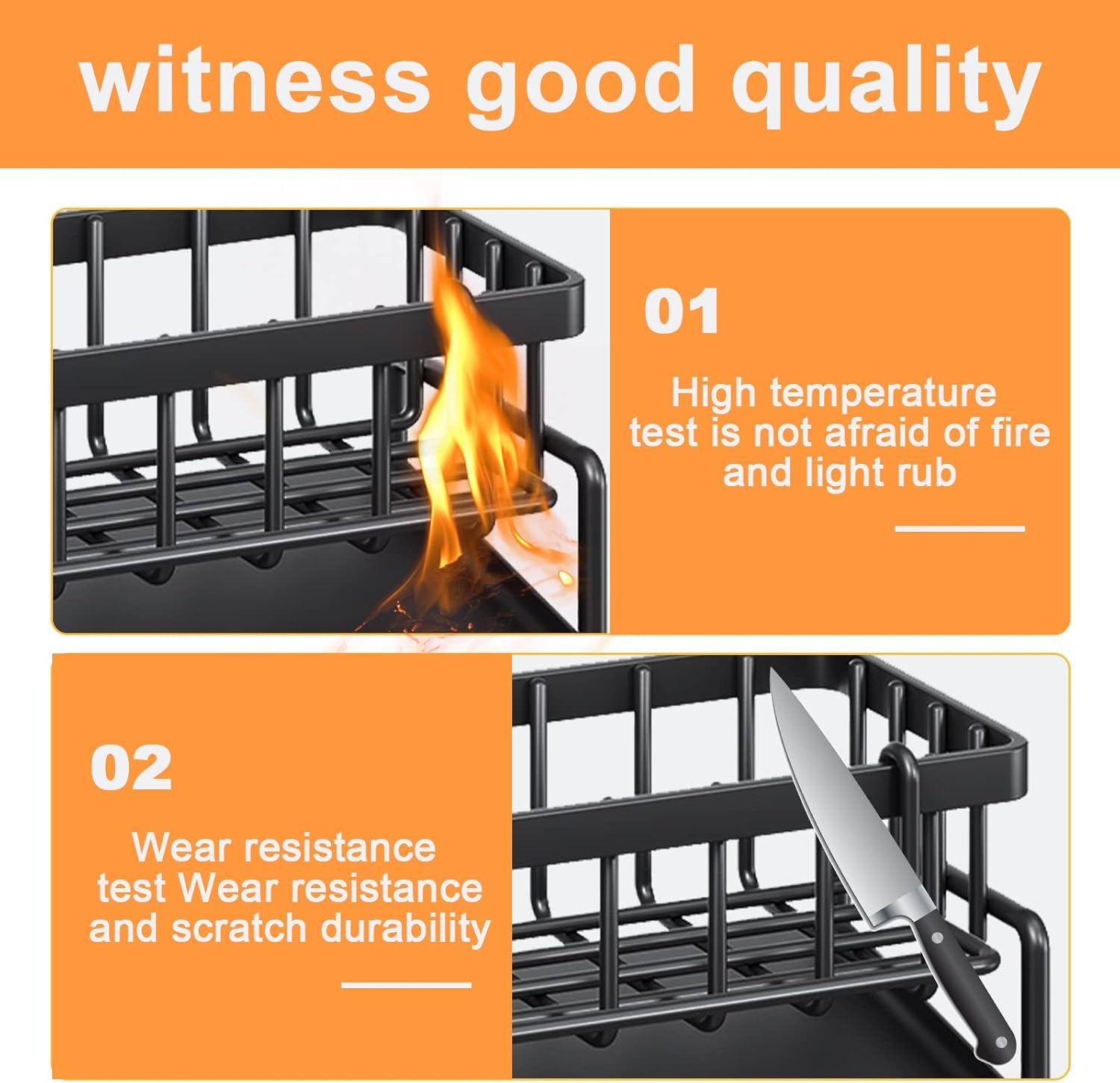 Kitchen Sink Rack with Quick Drain