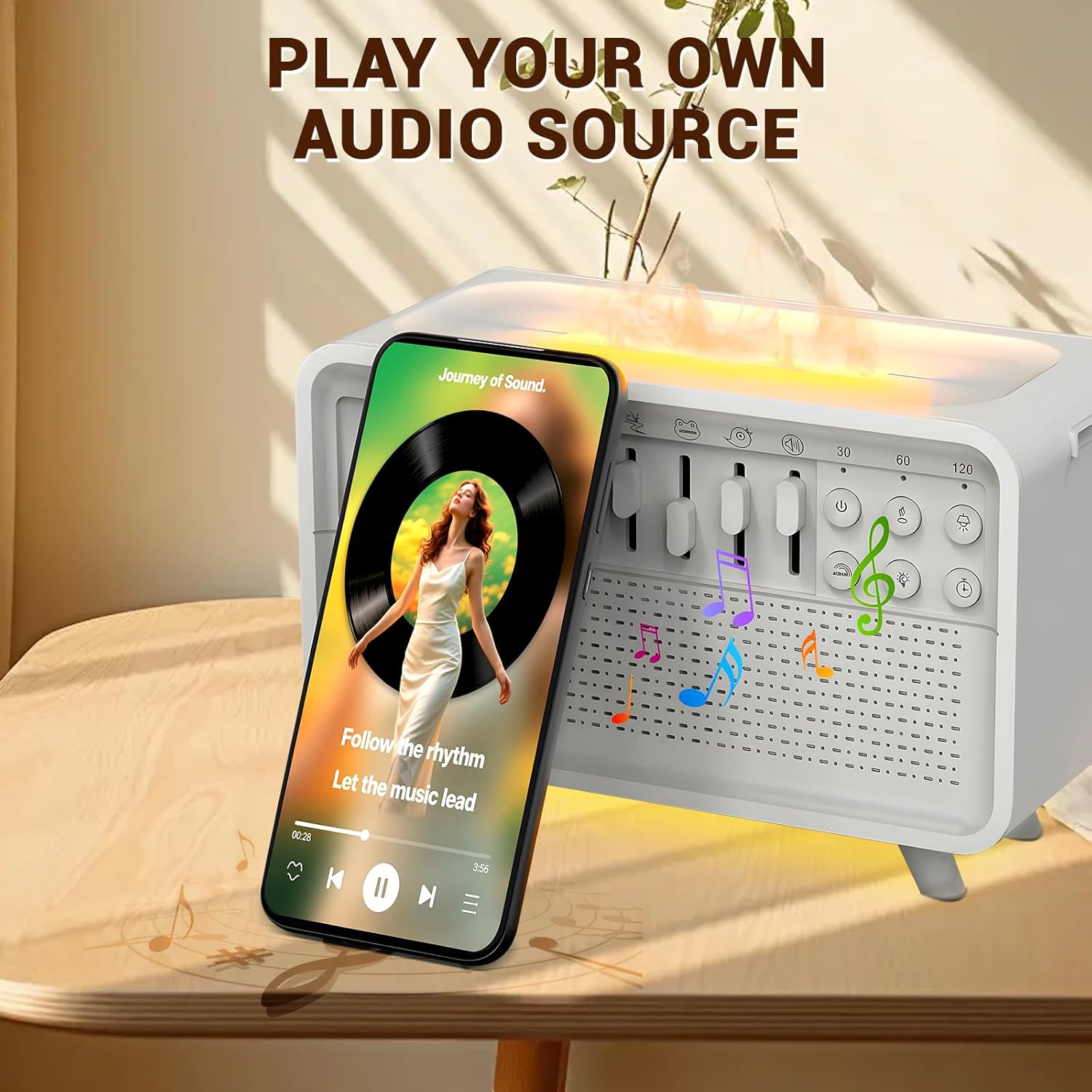 3 in 1 Bluetooth Speaker Humidifier Light