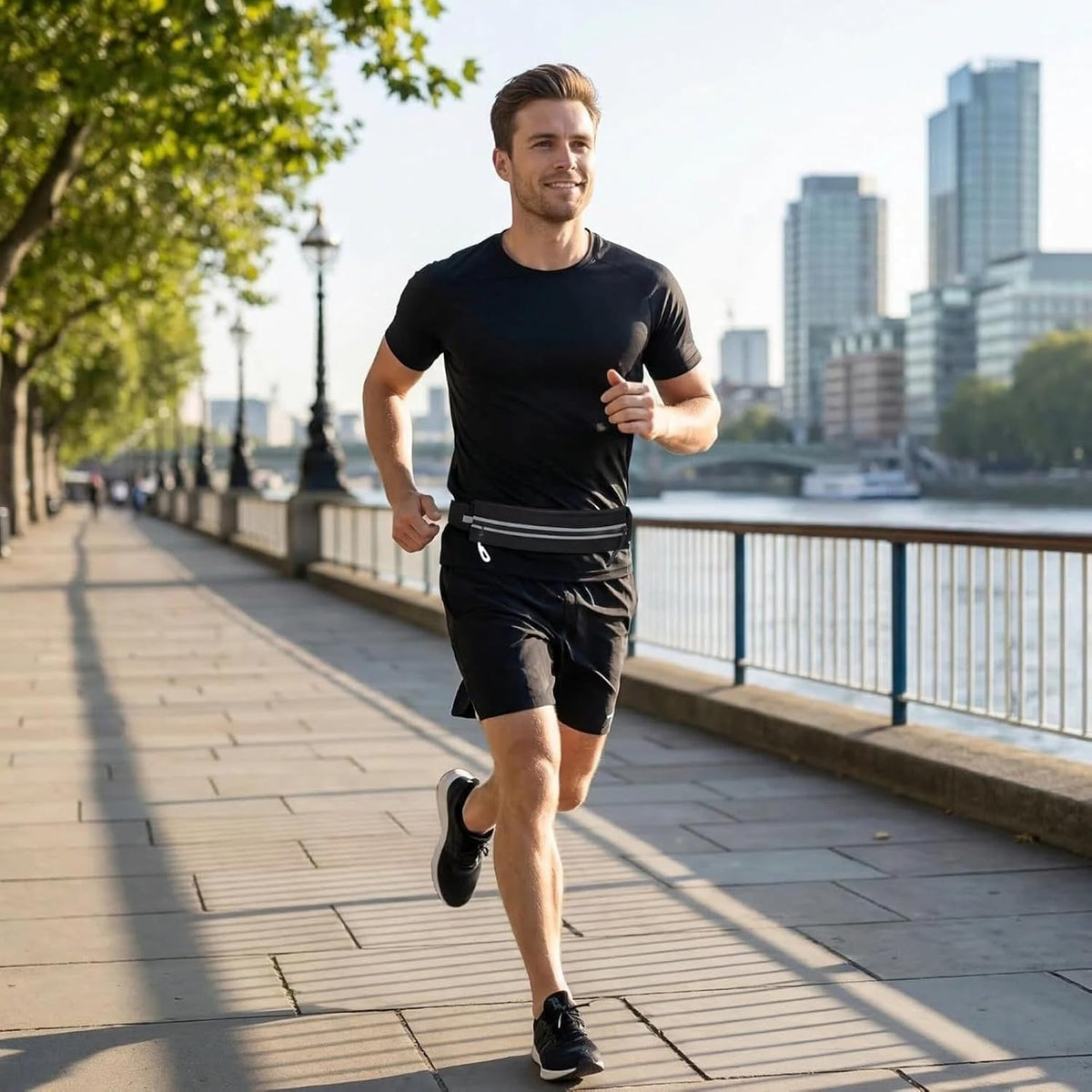Reflective Running Belt with Adjustable Strap