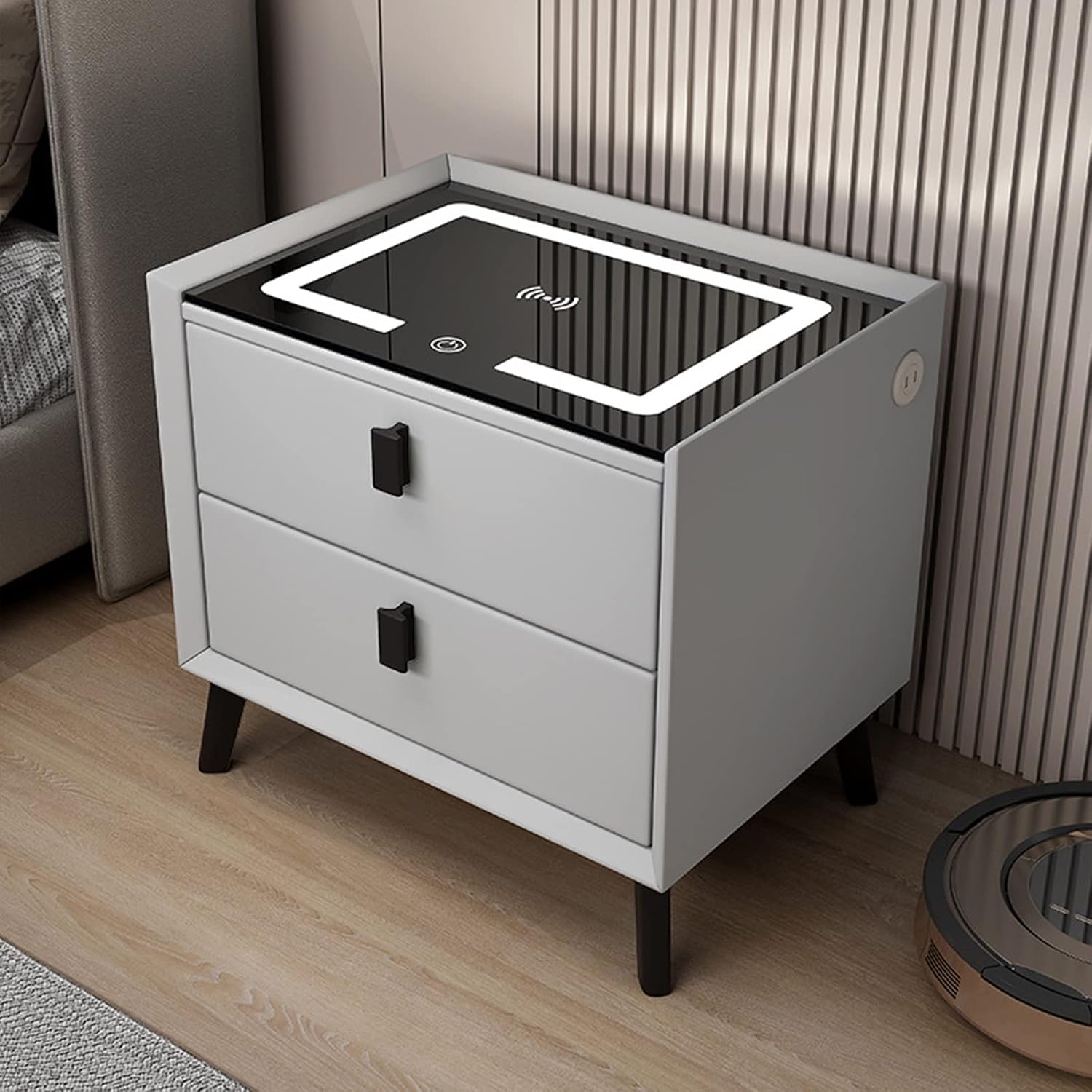 Smart Fingerprint Bedside Drawer