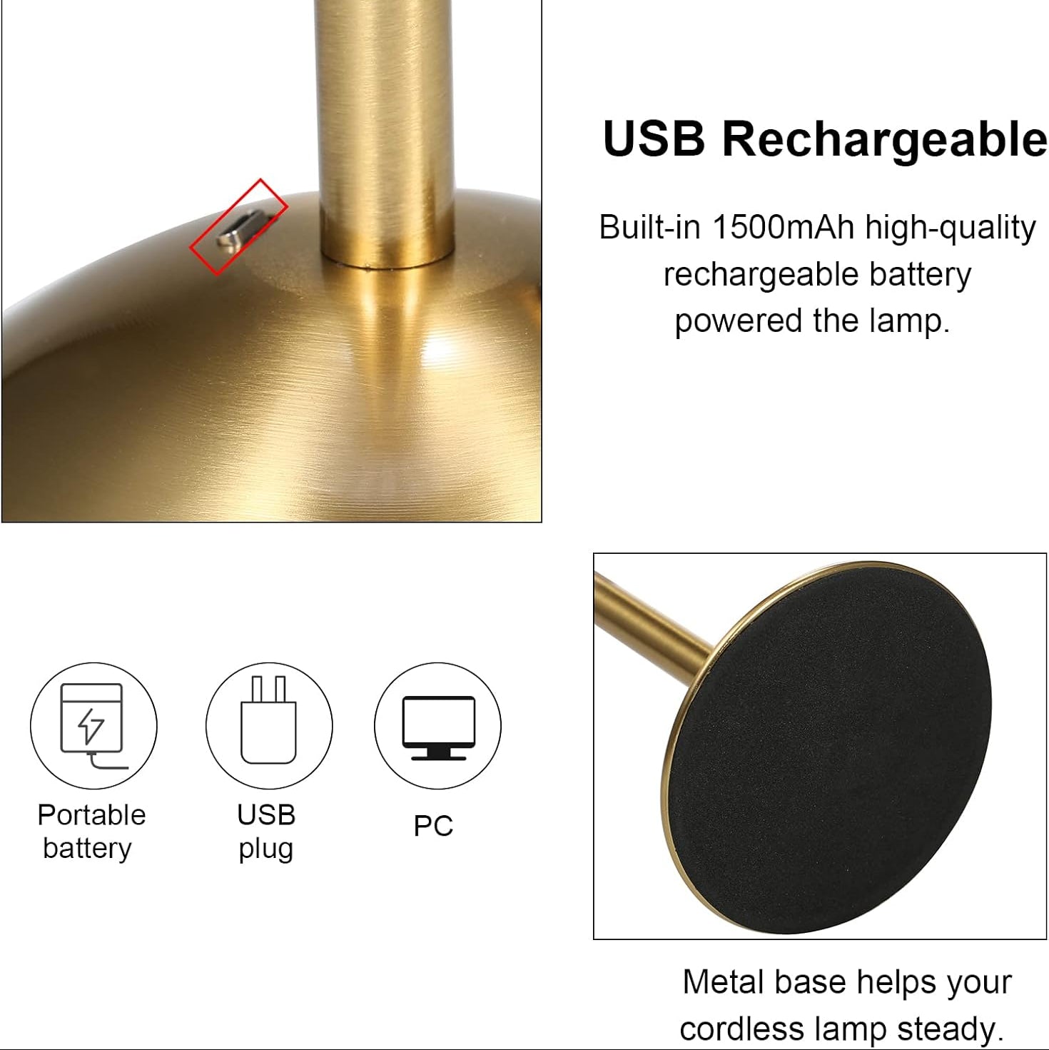Cordless LED Table Lamp