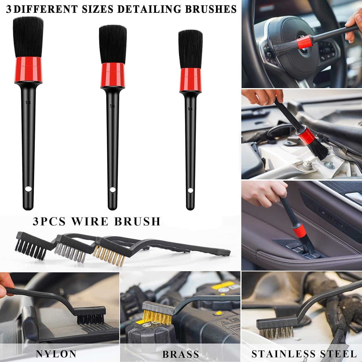 Car Interior Detailing Kit with Vacuum