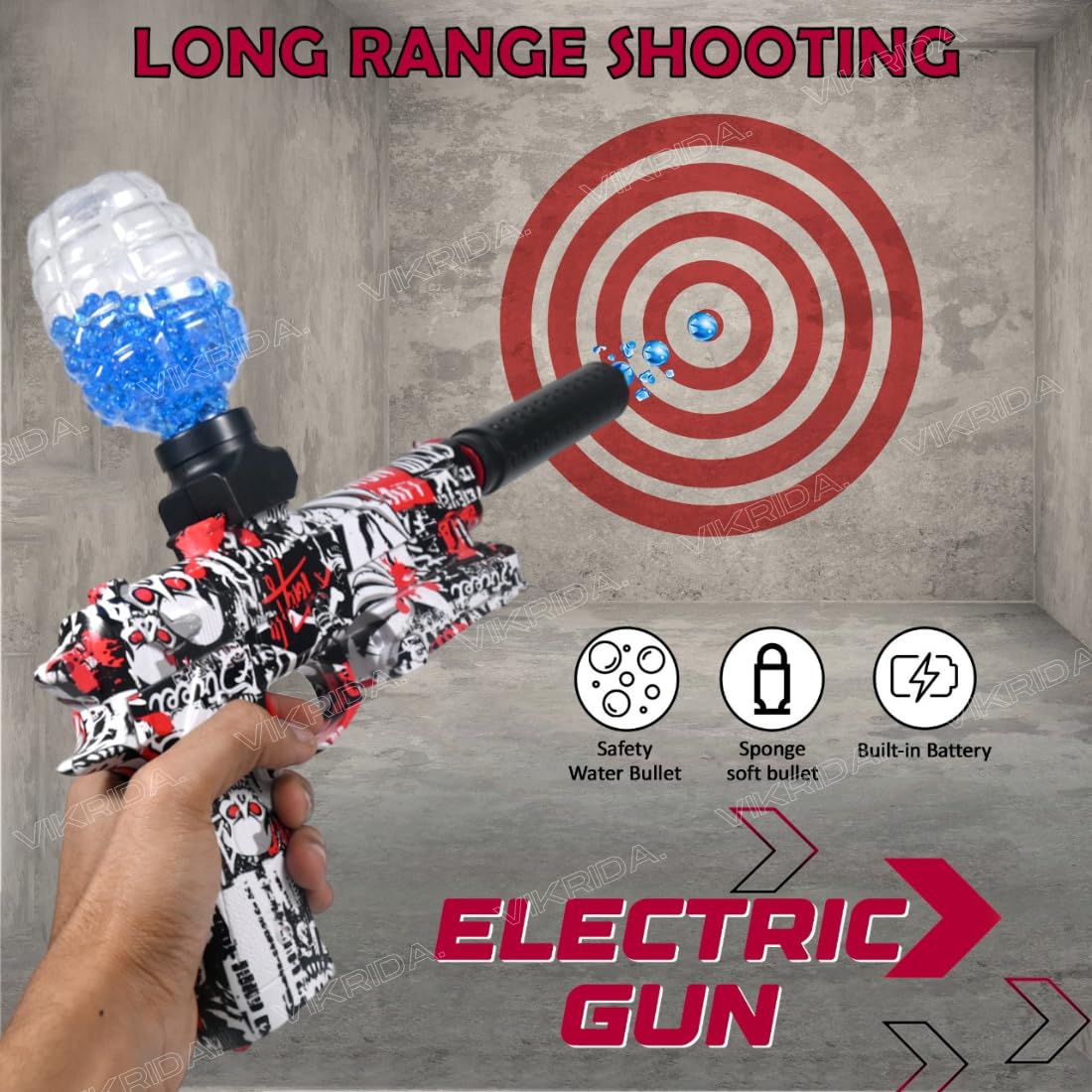 Gel Blaster Handgun + 1000 Gel Balls