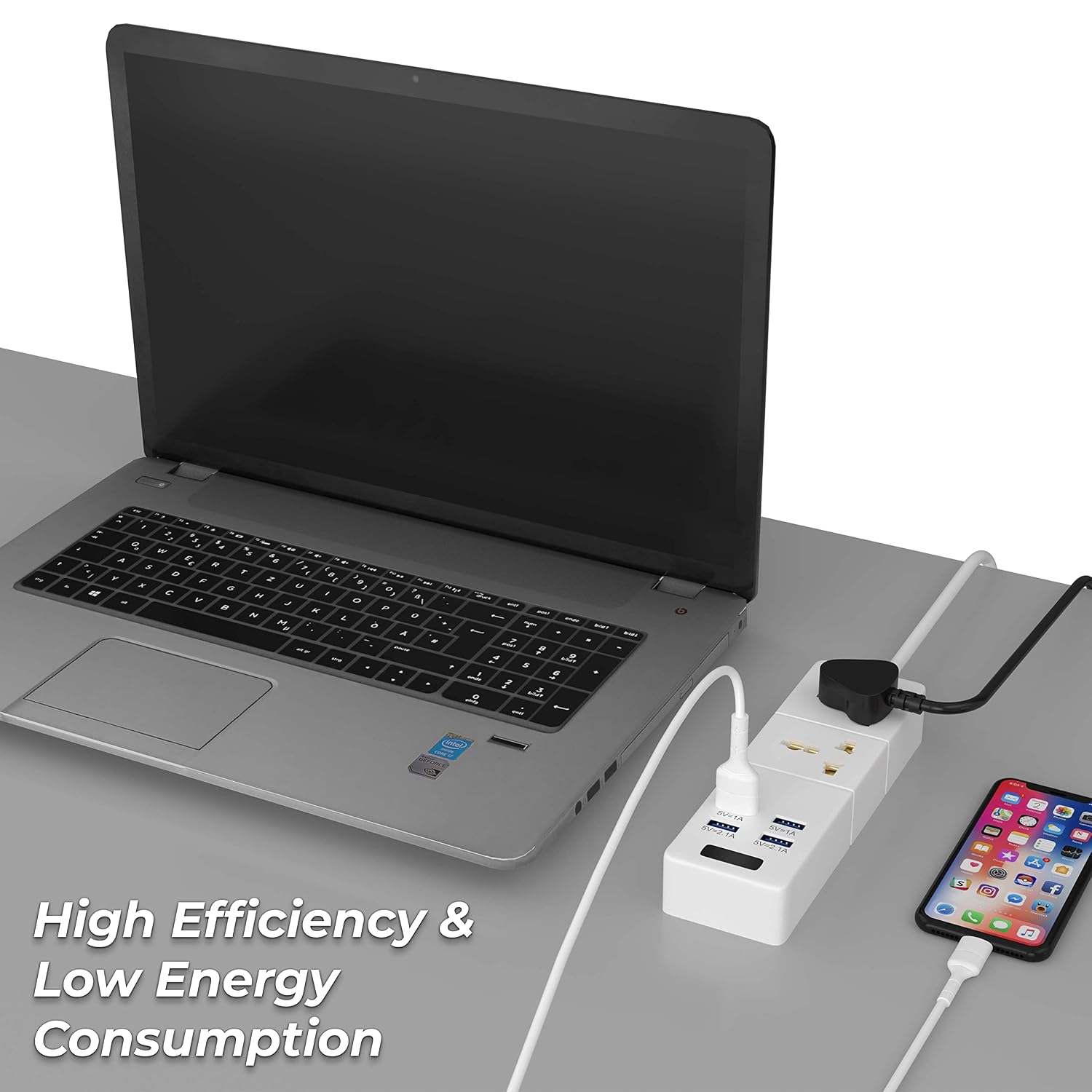 Universal Power Strip with USB Ports