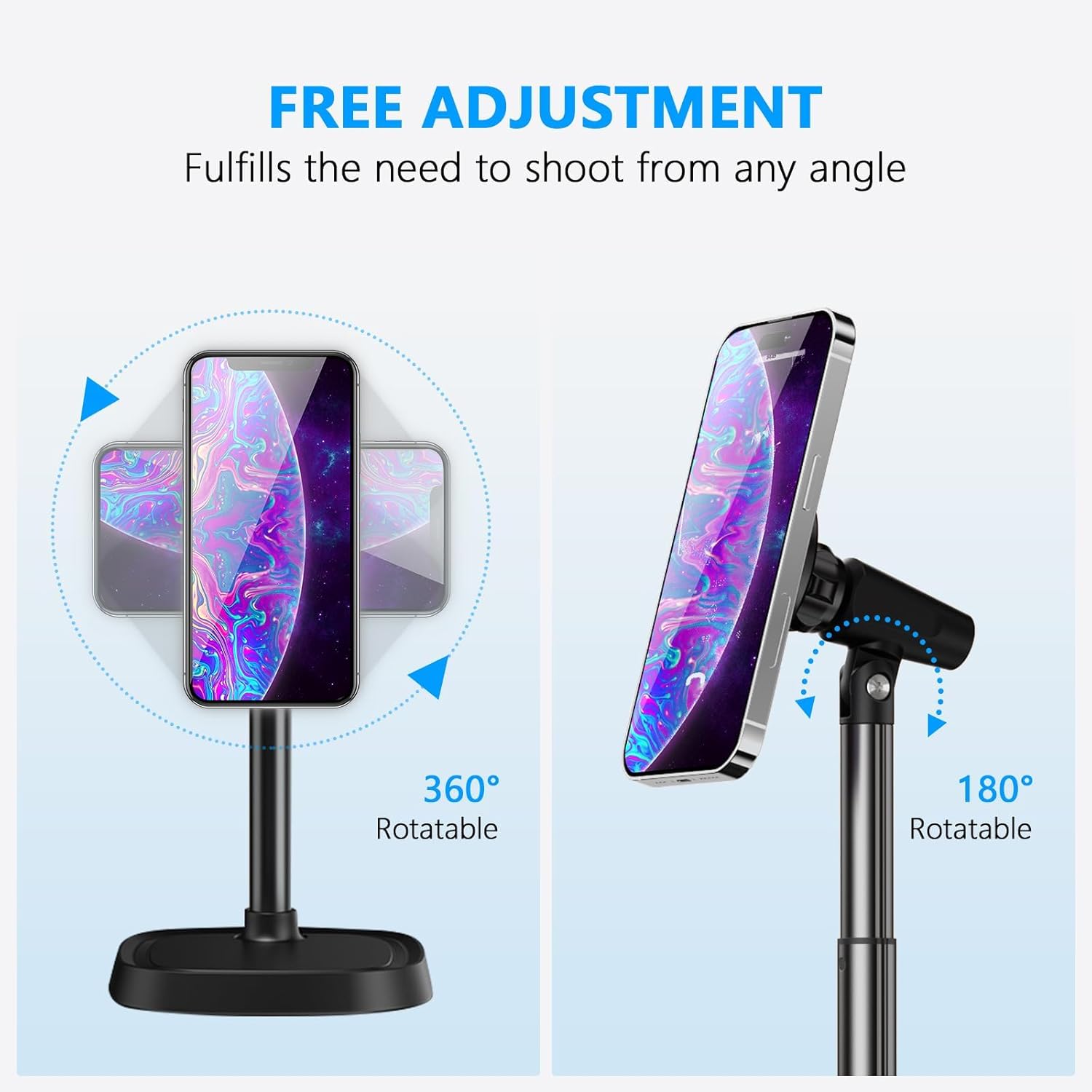 Rotating Magnetic Desk Phone Holder