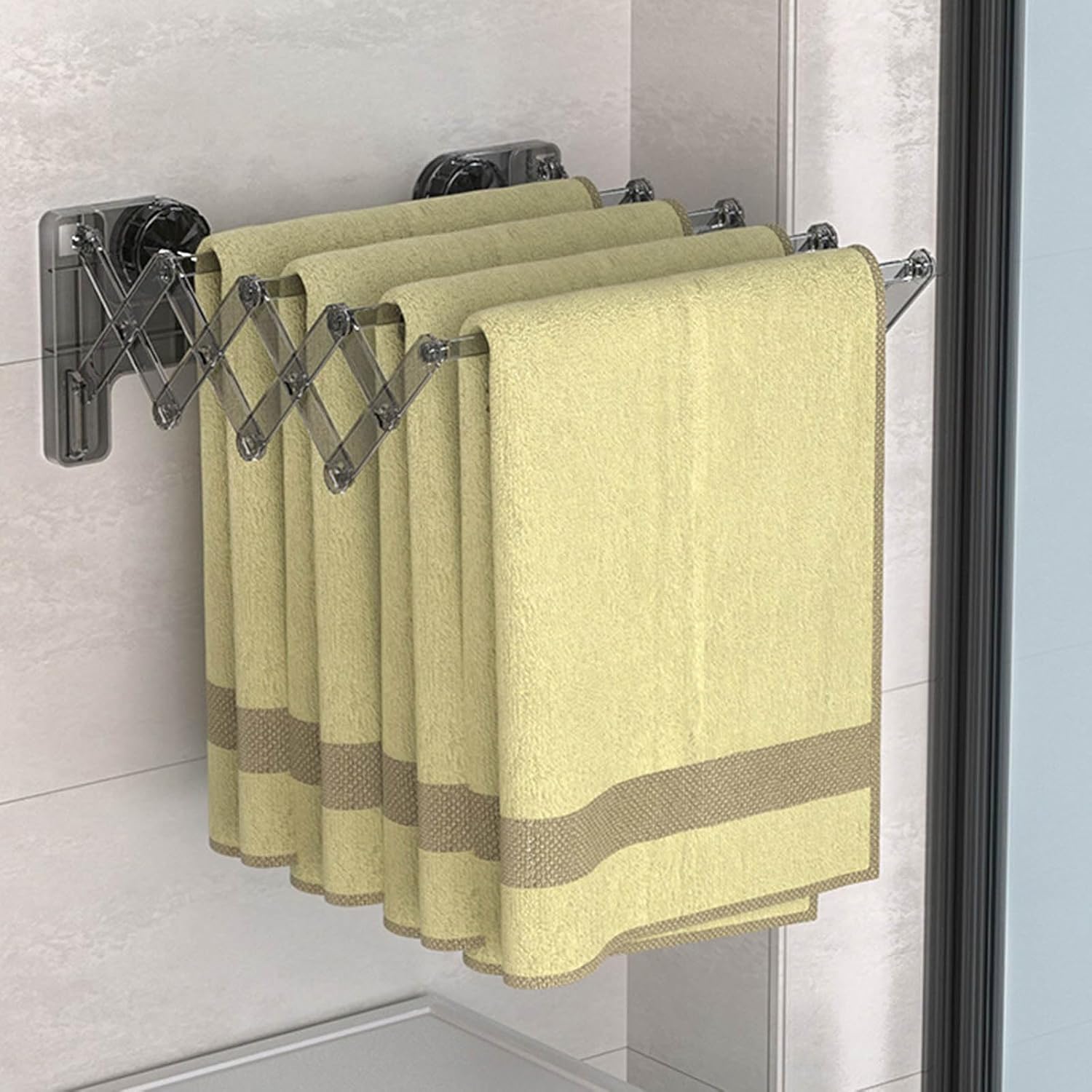 Foldable Suction Clothes Drying Rack