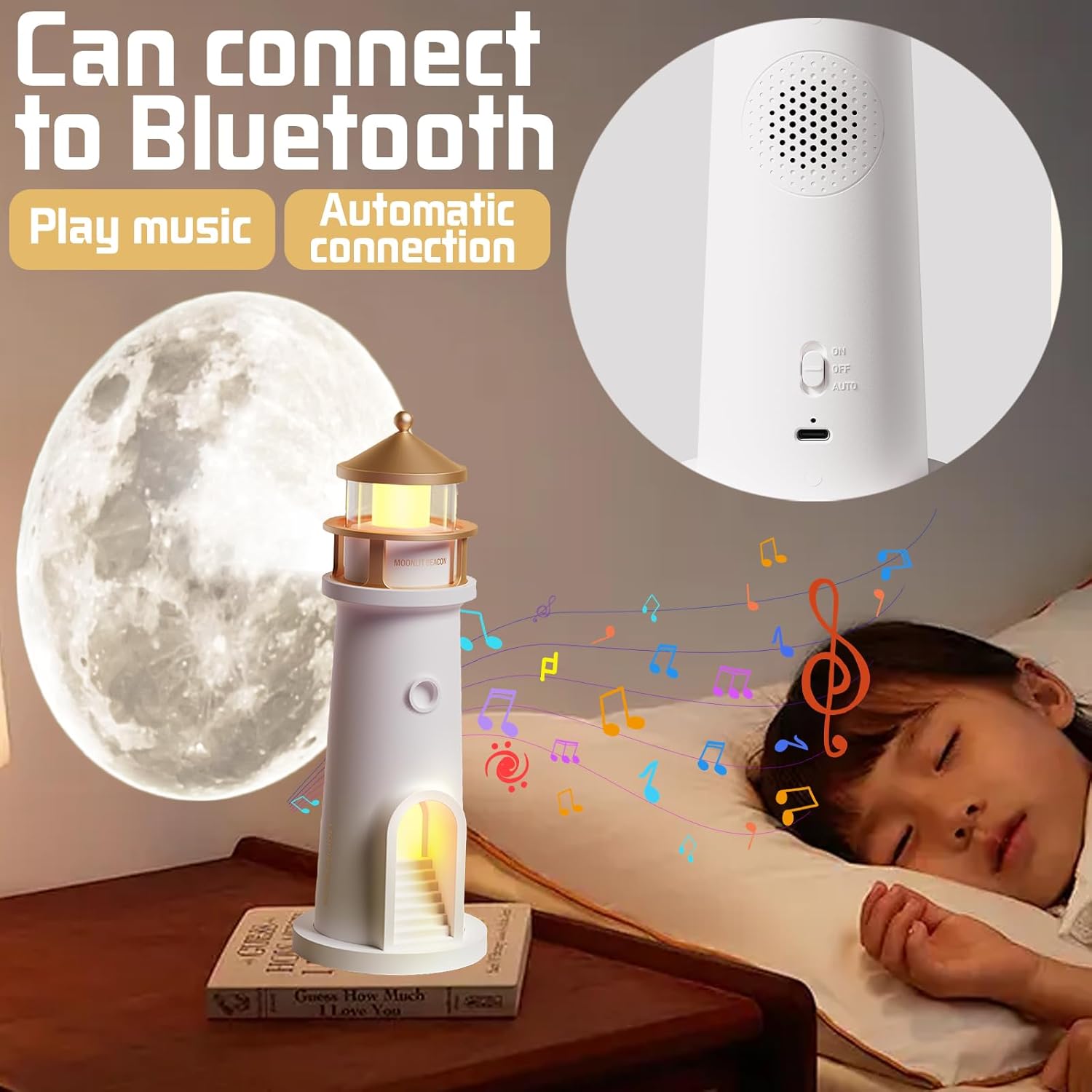 Lighthouse Moon Projector Lamp