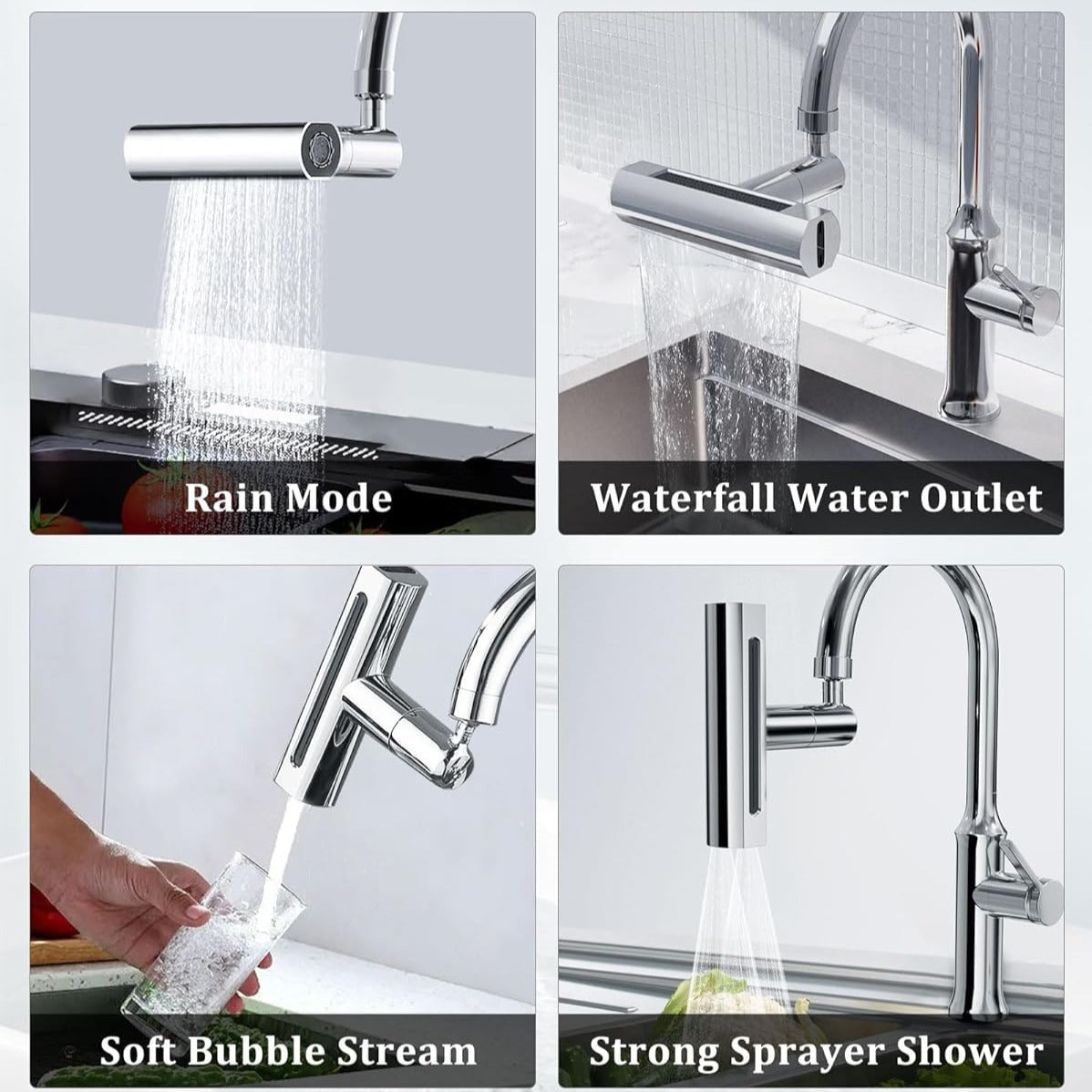 4 in 1 Kitchen Faucet