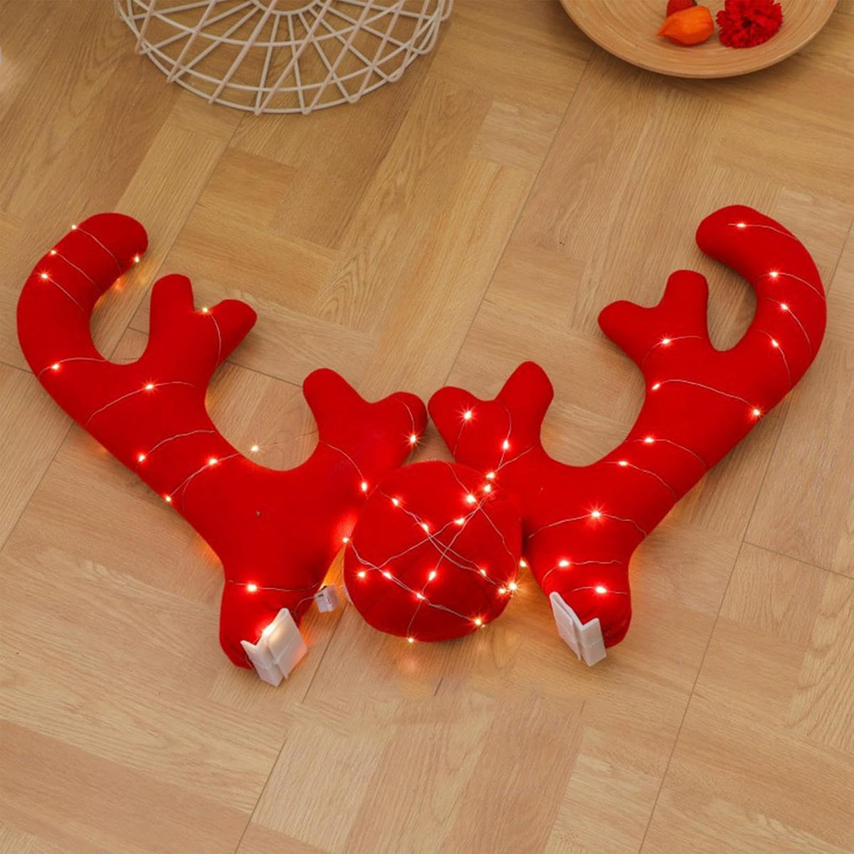 Christmas Reindeer Antlers Car Decoration