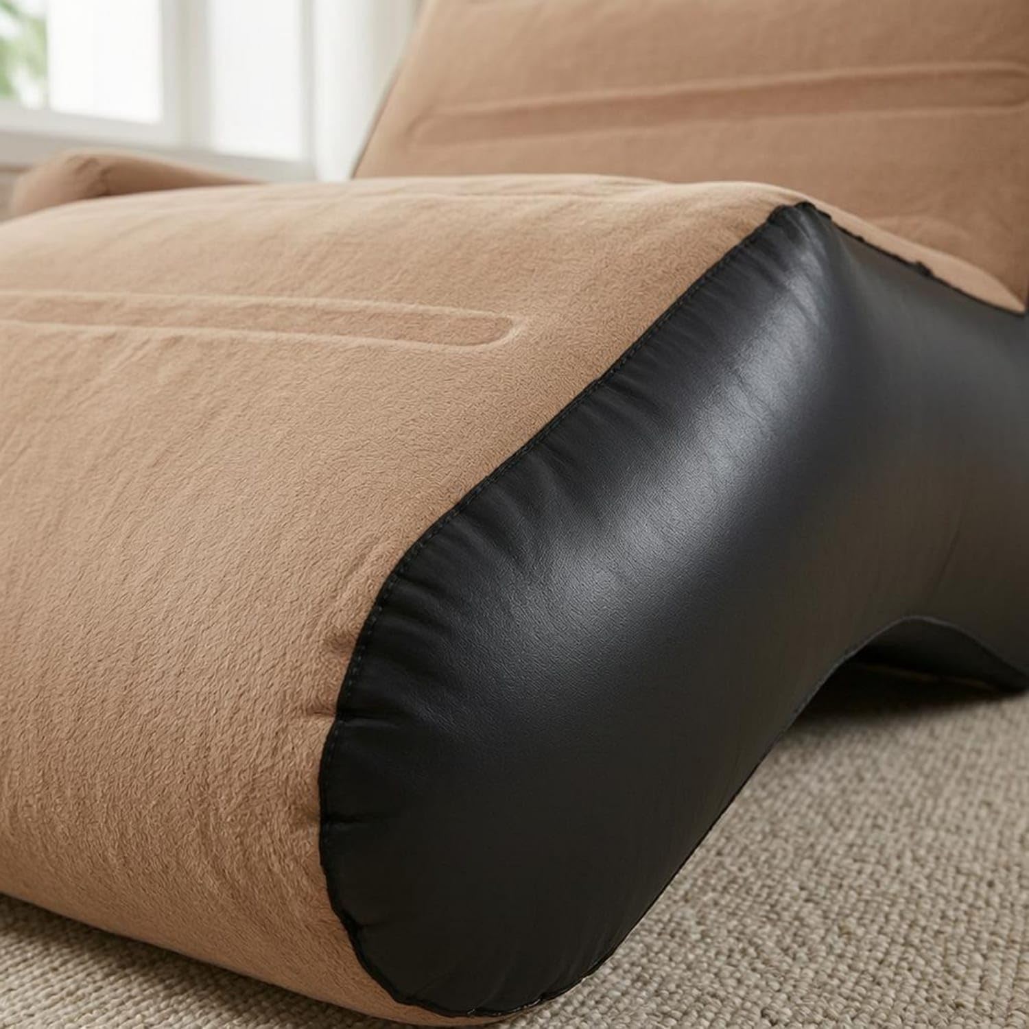 S-Shaped Inflatable Lounge Chair with Pump
