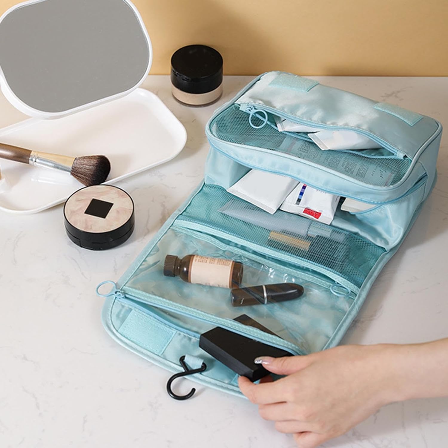 Hanging Travel Organizer Bag with Hook