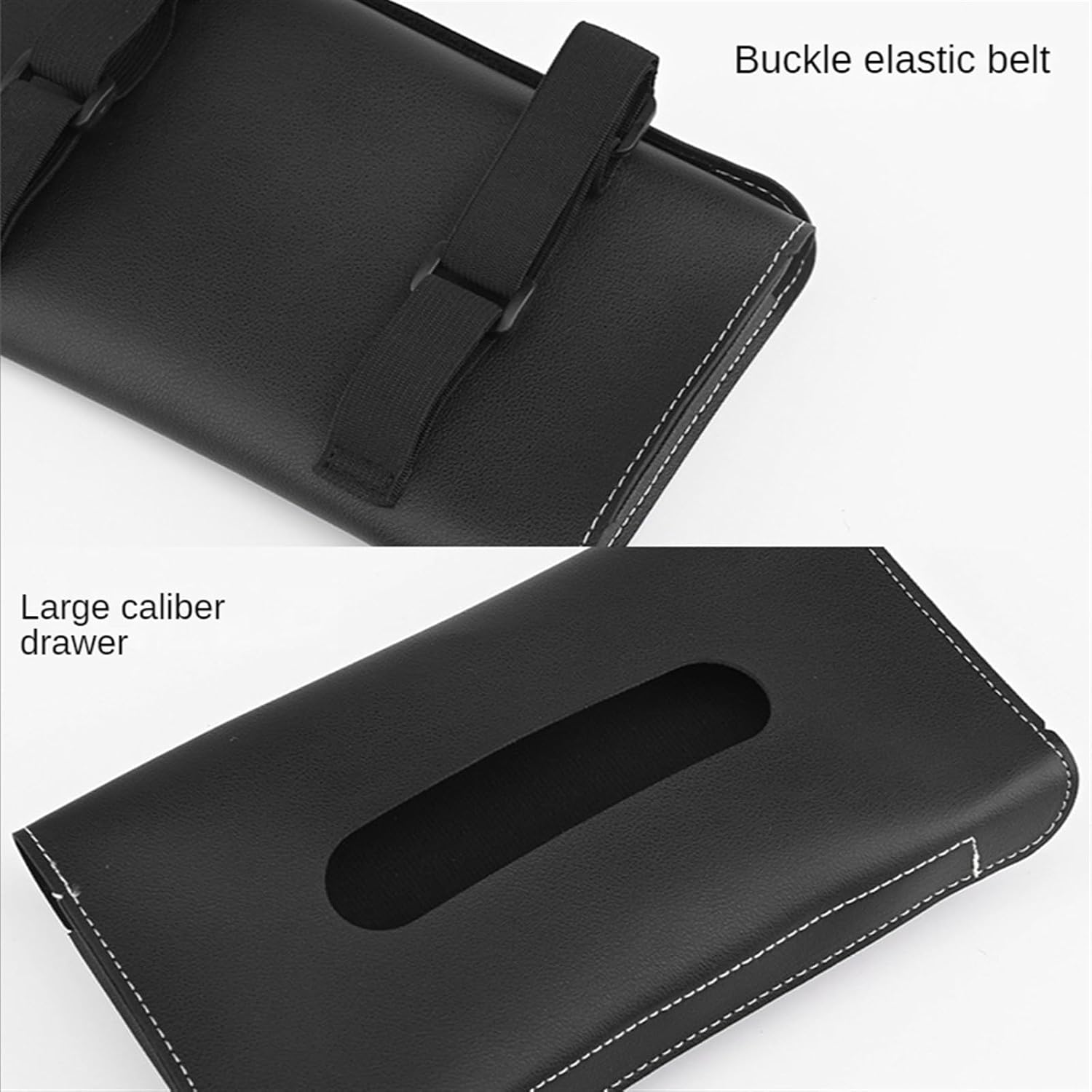 Leather Car Tissue Box for Sun Visor