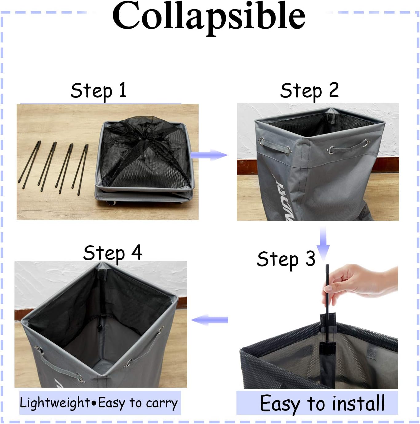 Rolling Laundry Basket