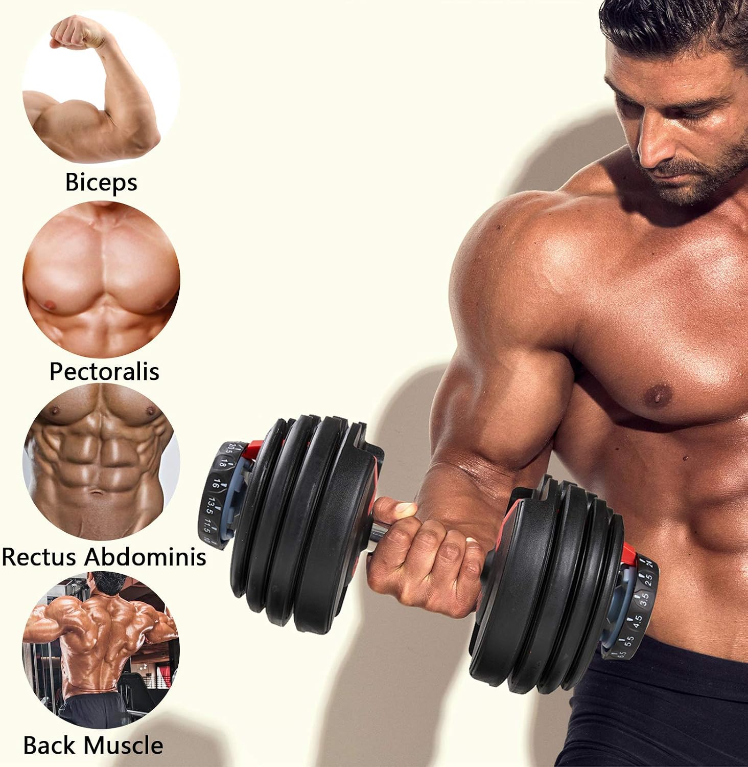 Adjustable Dumbbell Set (25KG)