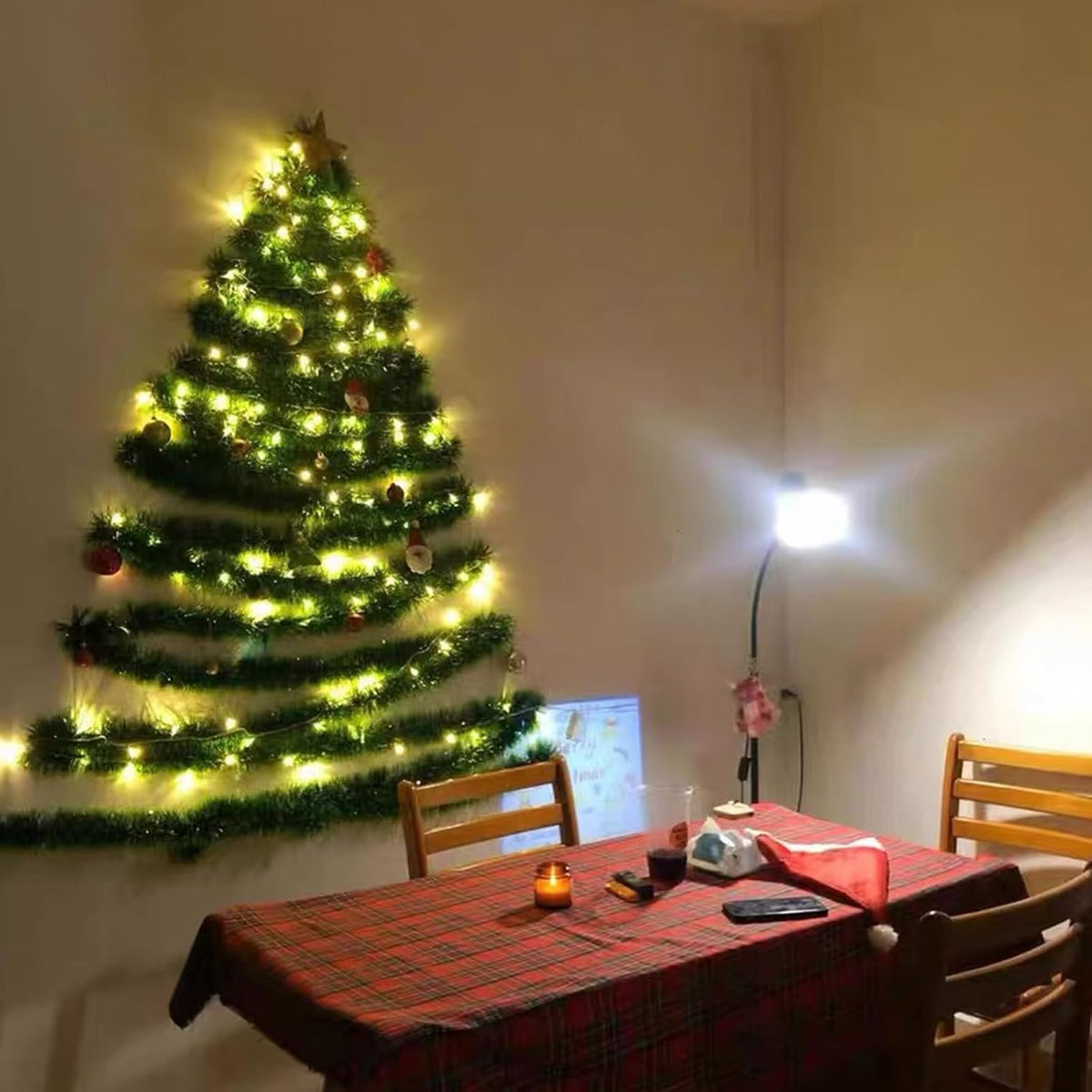 Christmas Garland with Lights