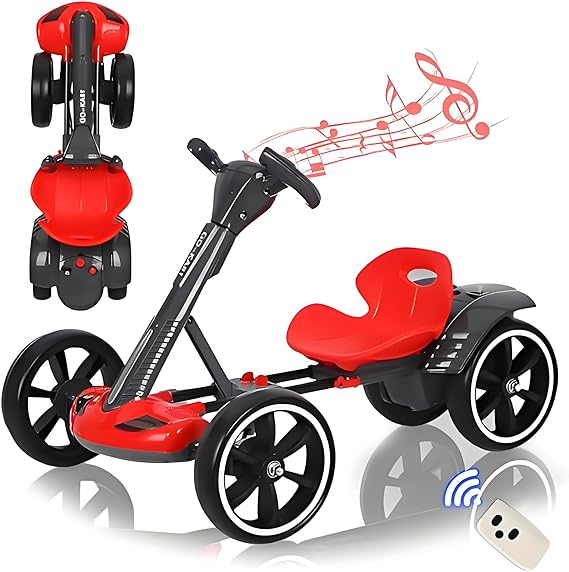 Electric Go-Kart for Kids with Remote