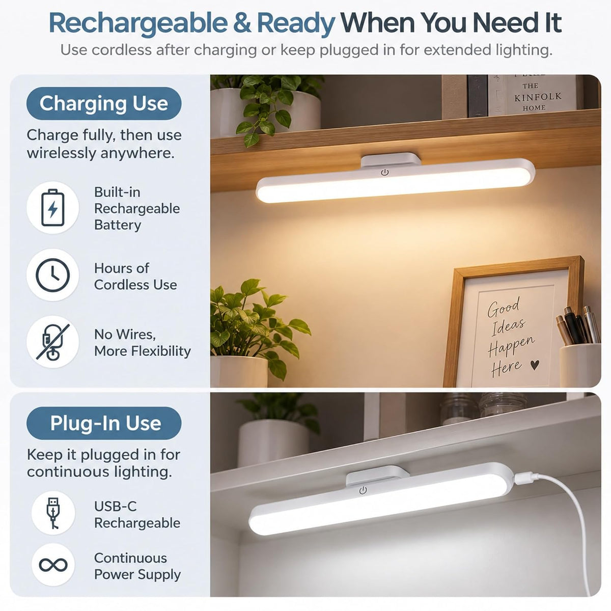 Rechargeable Magnetic LED Cabinet Light