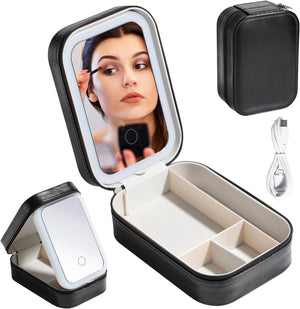 Travel Led Mirror Makeup Bag