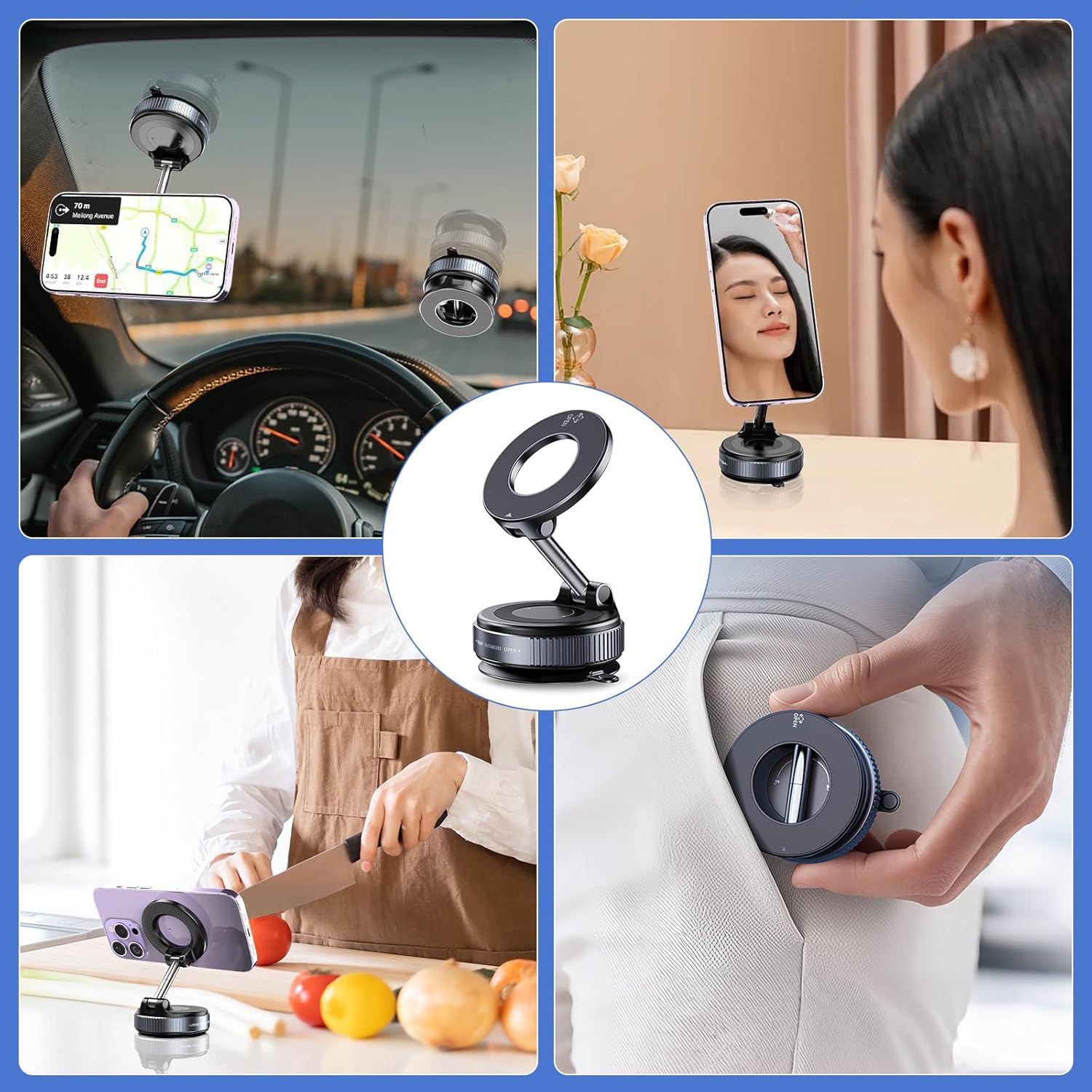 Magnetic Foldable Phone Holder