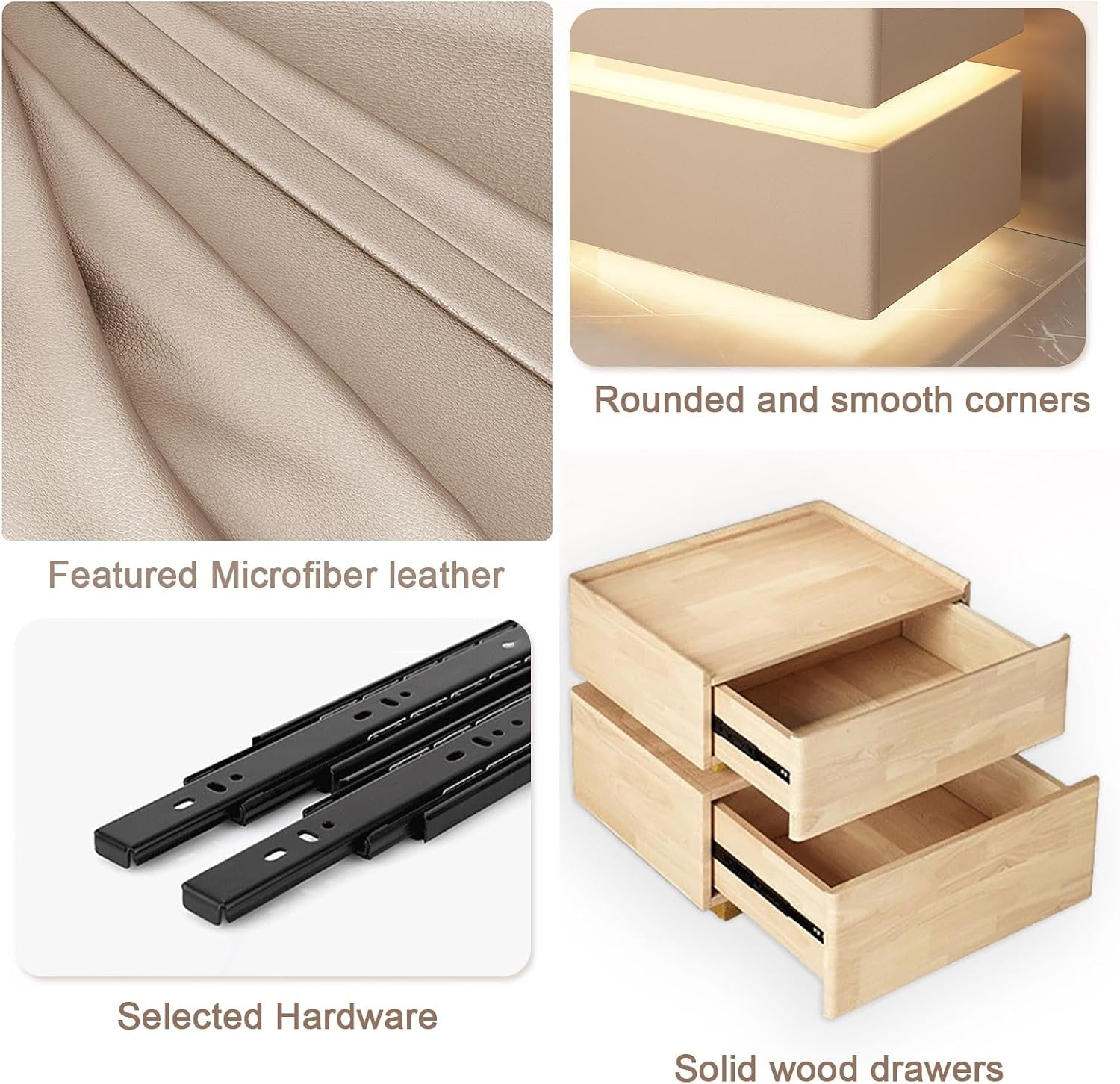 Bedside Safe with Wireless Charging Pad