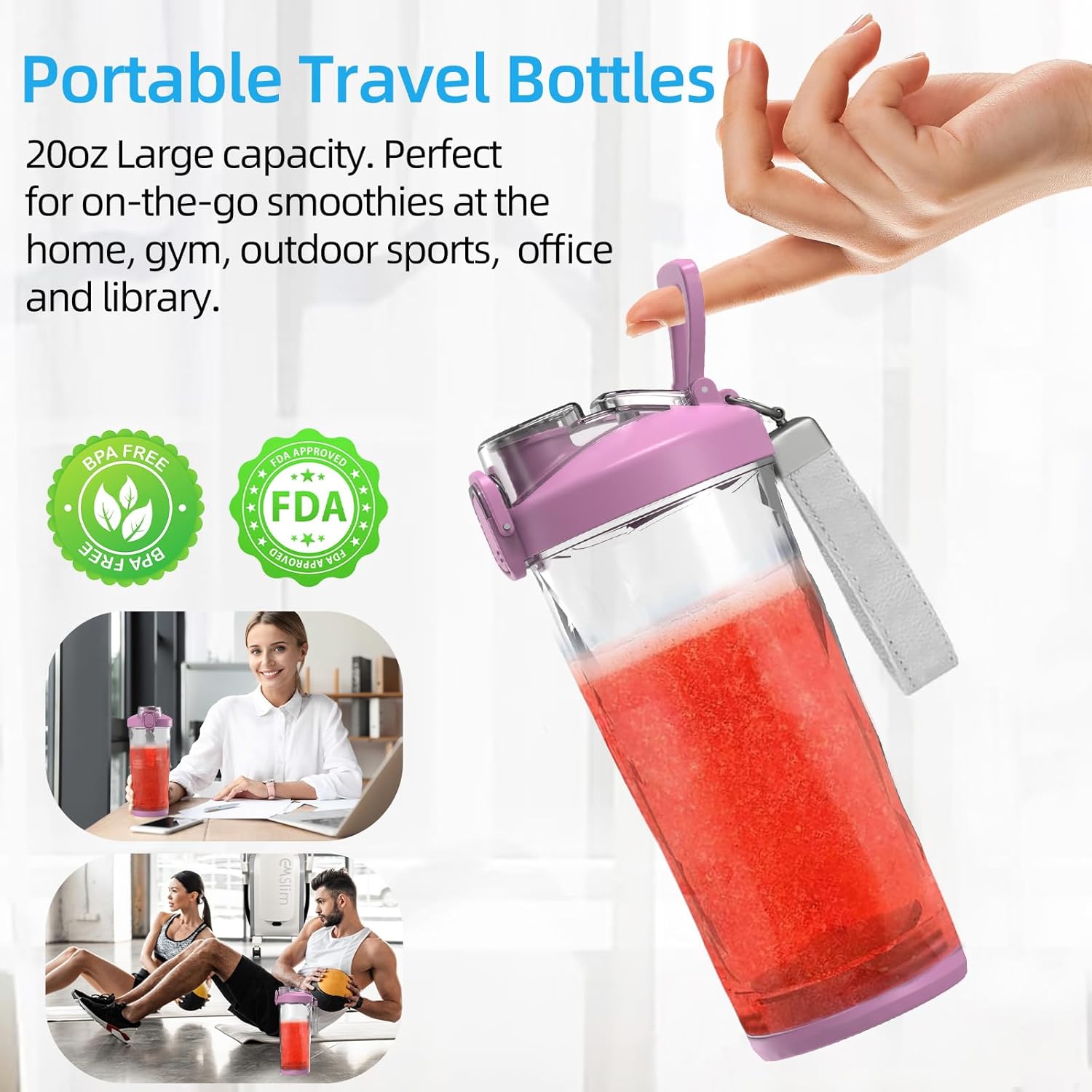 Portable USB Blender with Travel Cup