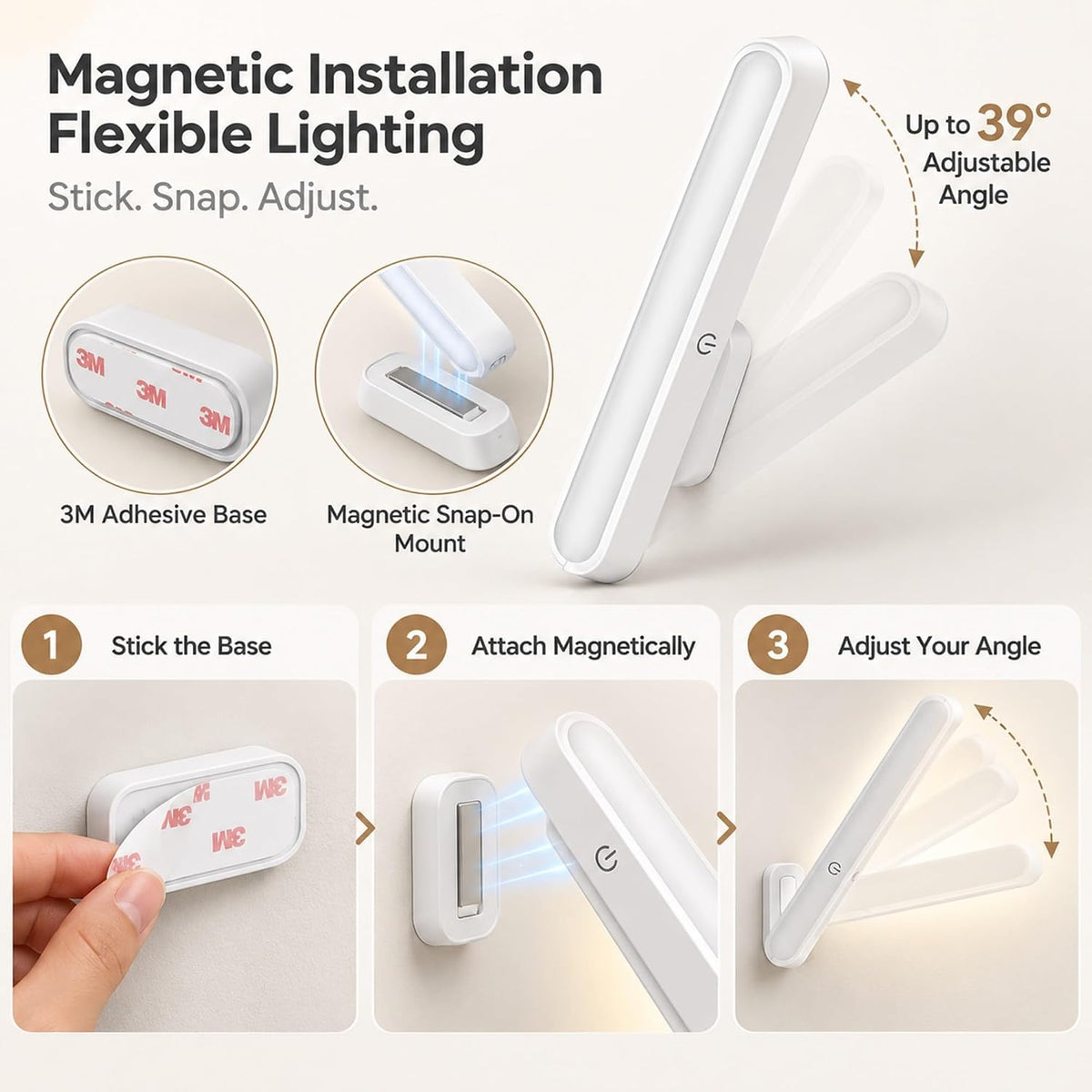 Rechargeable Magnetic LED Cabinet Light