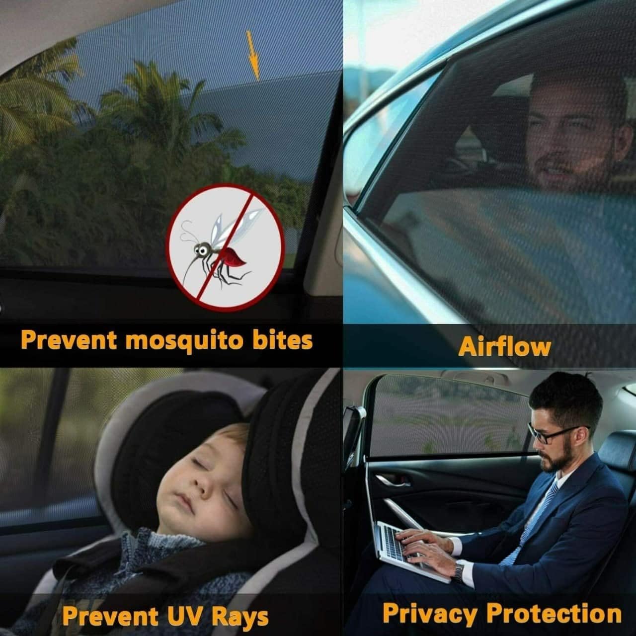 Car Window Sun Shades (set of 4)