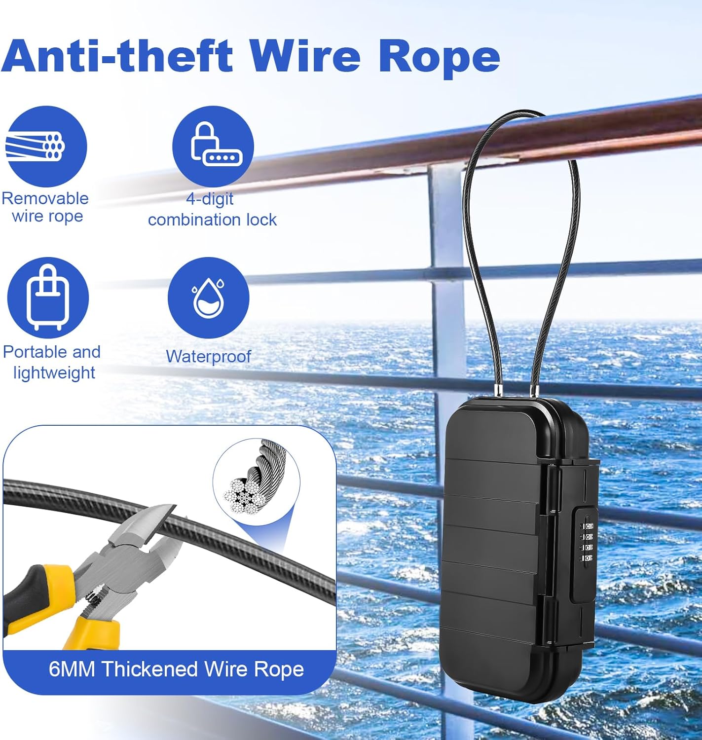 Portable Waterproof Safe Box