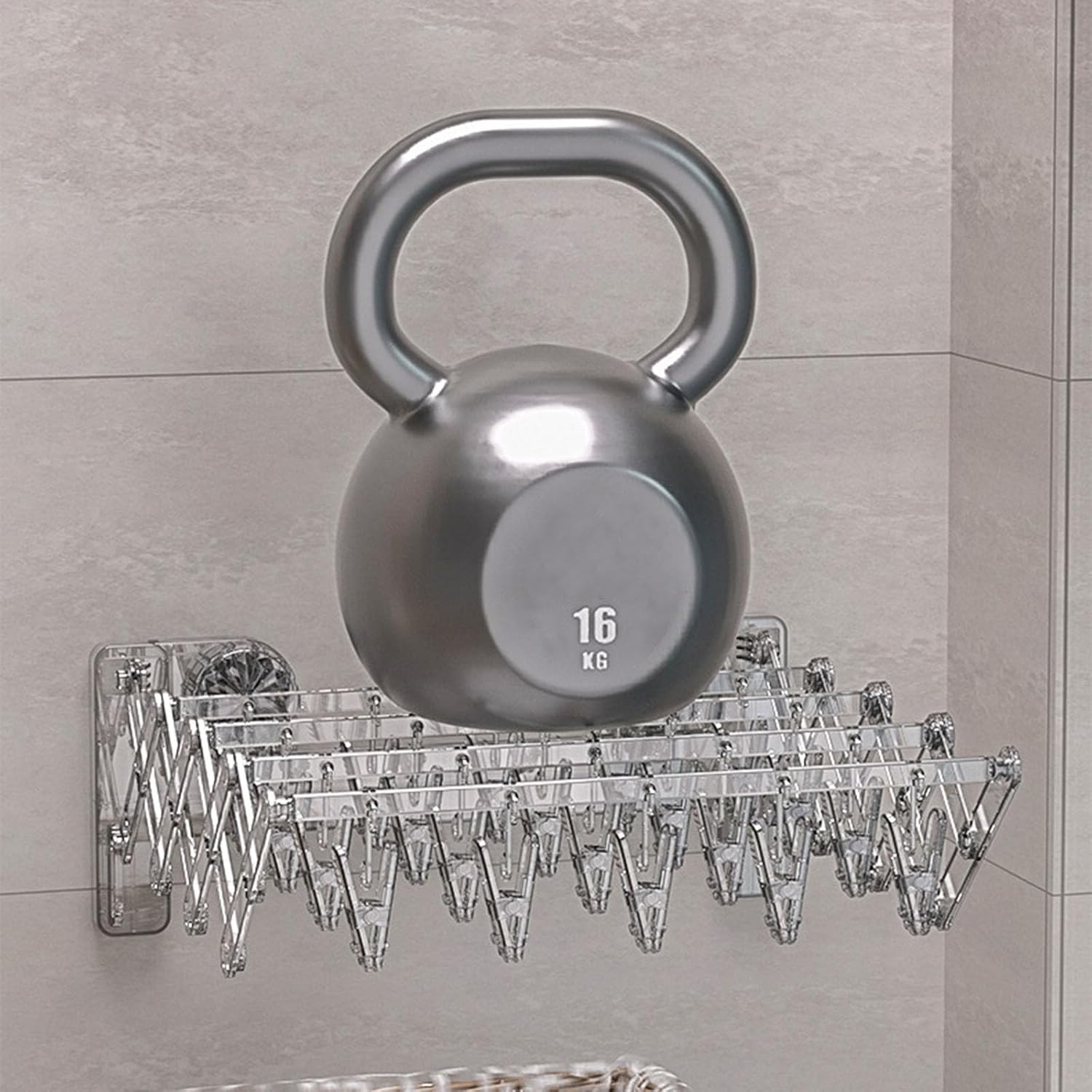 Foldable Suction Clothes Drying Rack
