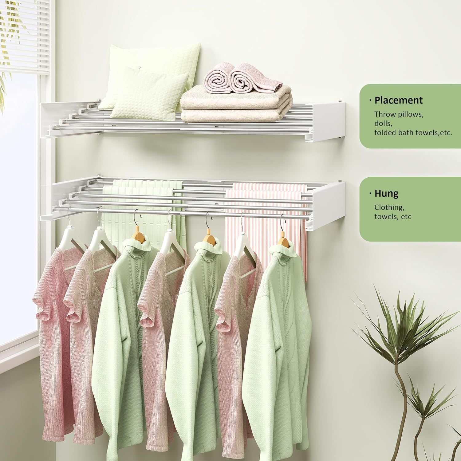 Wall Mounted Foldable Drying Rack