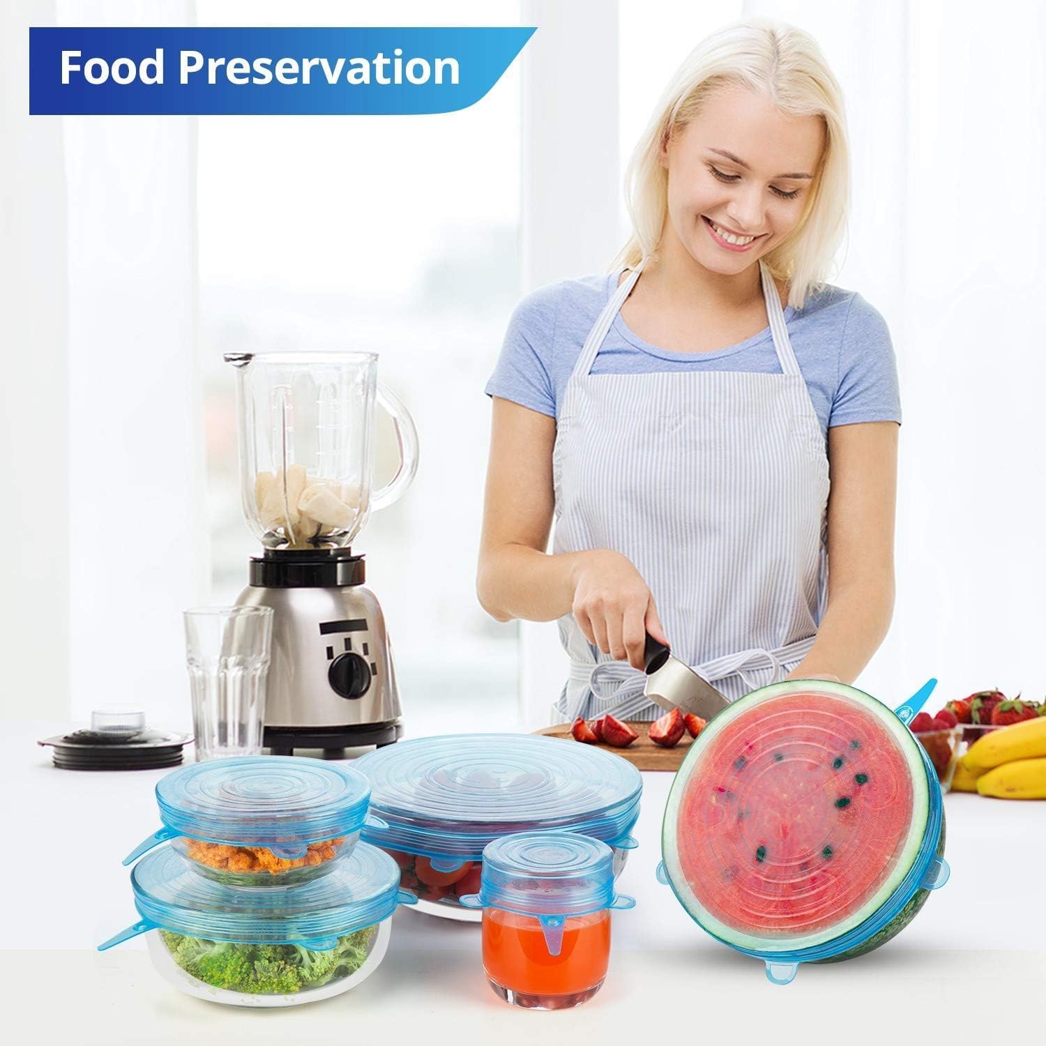 Silicone Stretch Lids (Set of 6)