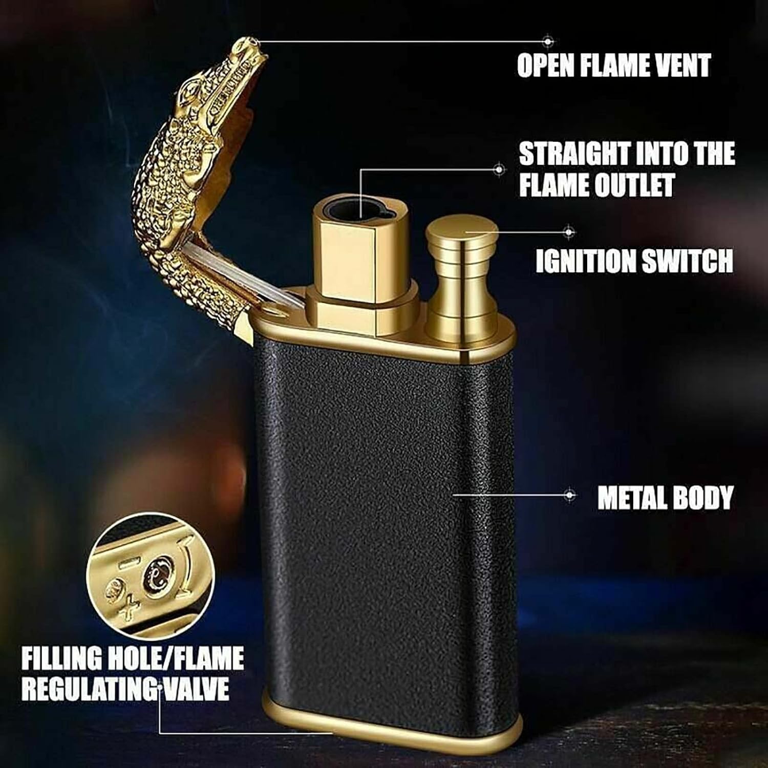 2 in 1 Crocodile Lighter