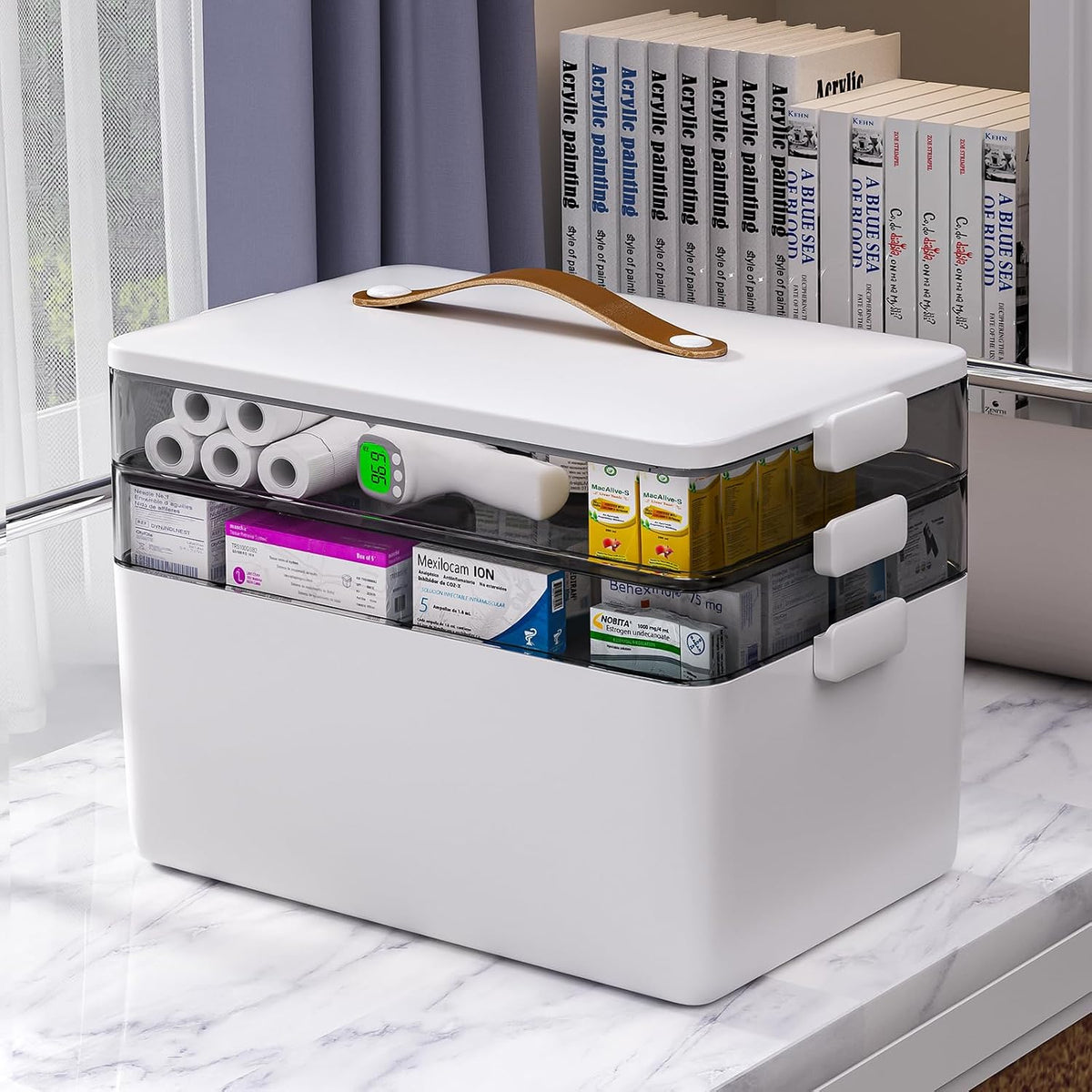 3-Tier Medicine Storage Organizer Box