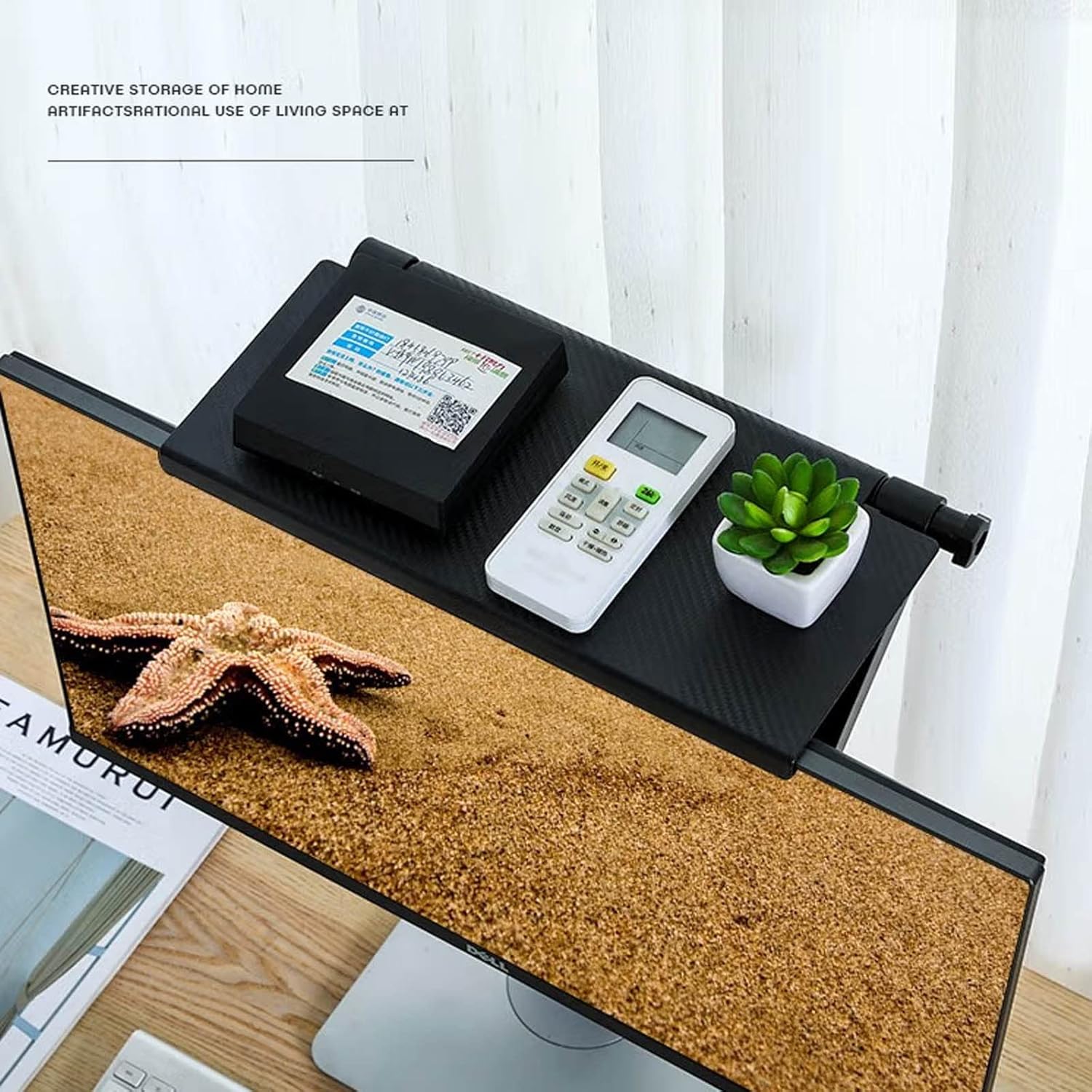 Adjustable TV Top Shelf