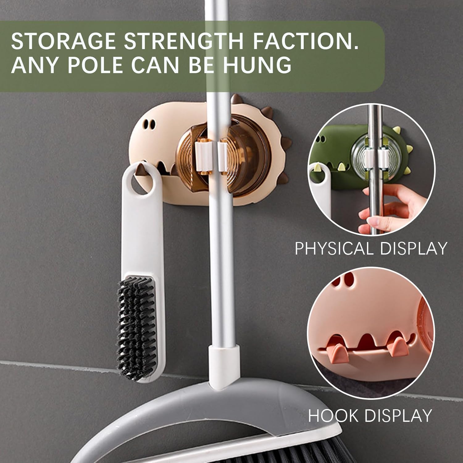 Cartoon Wall Mounted Mop Holder